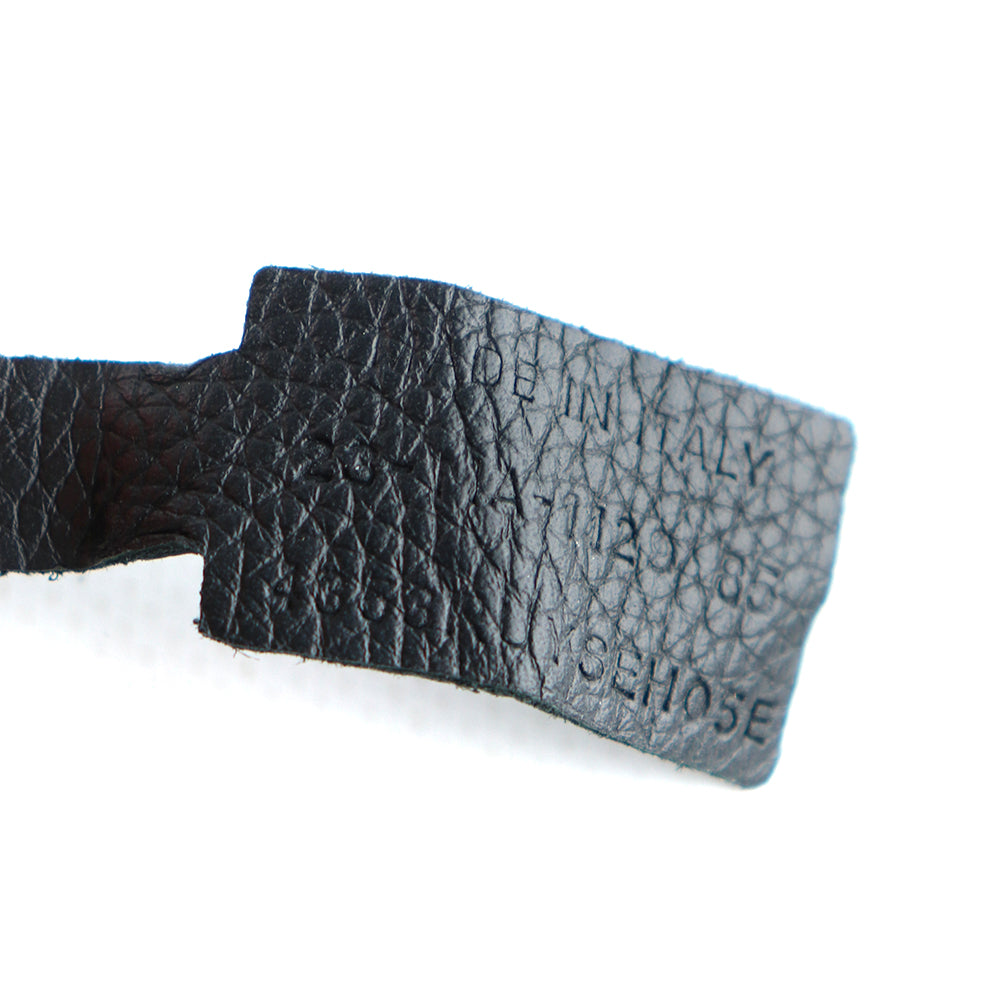 DIOR - Ceinture réversible CD en toile Dior oblique et cuir noir (T85)