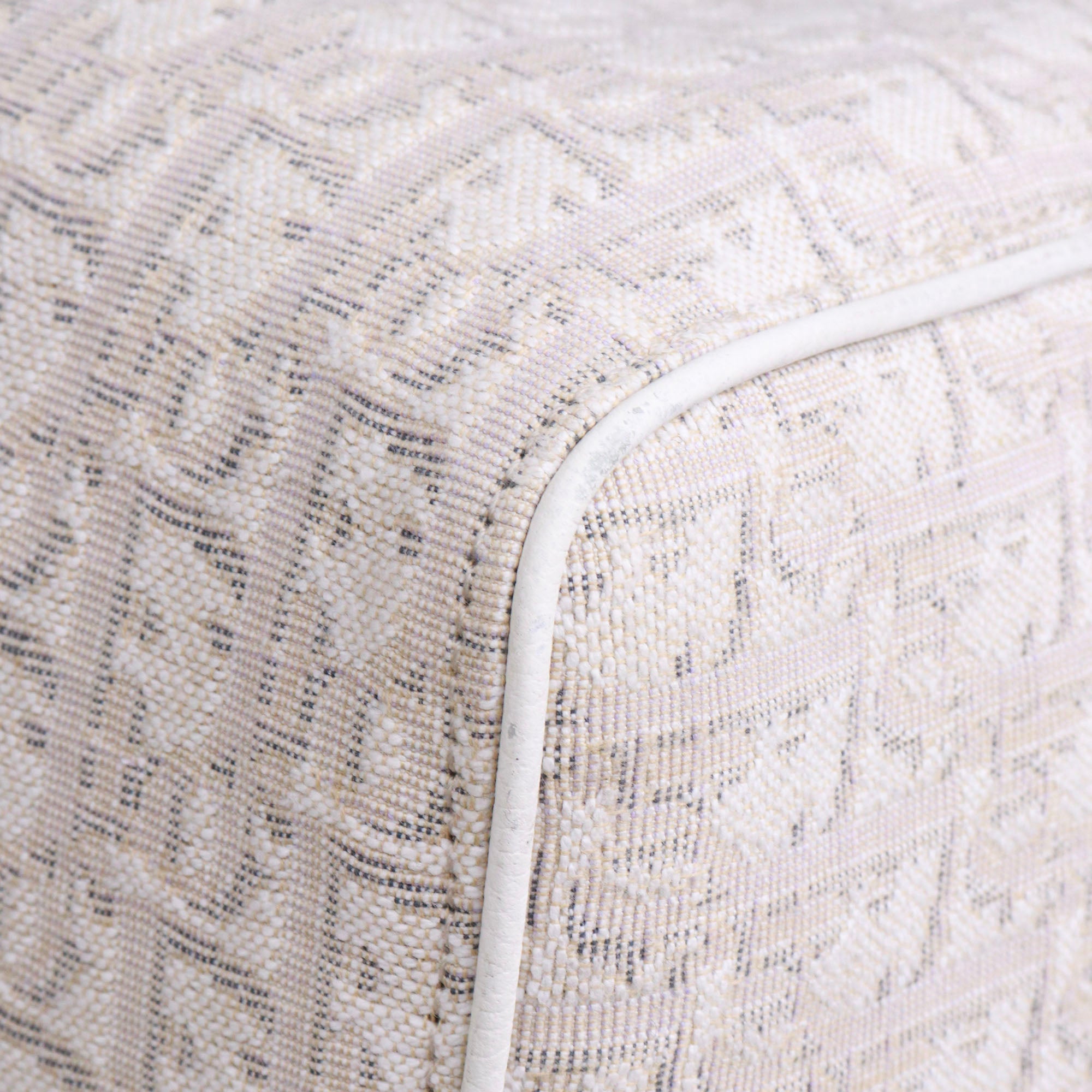 DIOR - Sac de voyage Dior en toile oblique et cuir blanc cassé