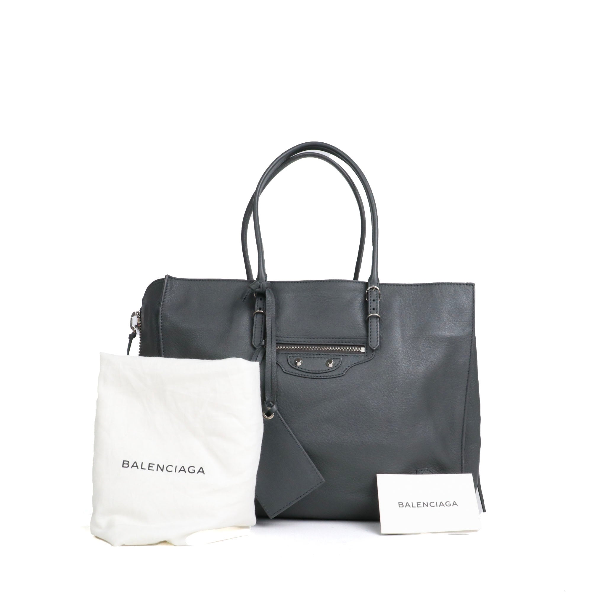 BALENCIAGA - Papier A4 shopping bag with shoulder strap in red leather