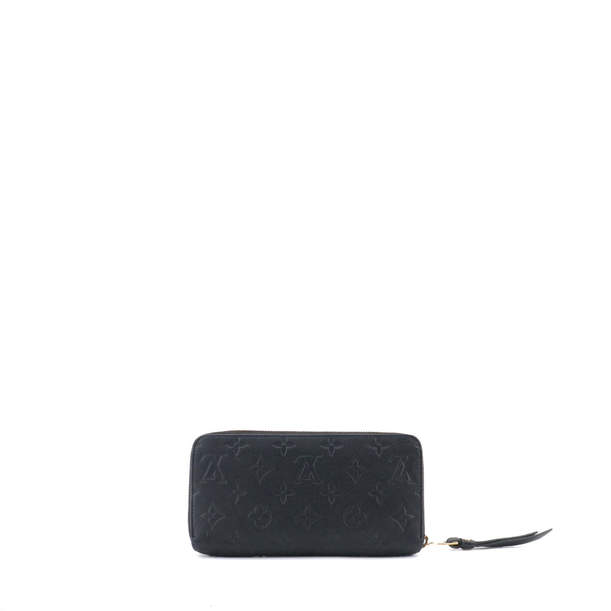 LOUIS VUITTON - Portefeuille Zippy Louis Vuitton en cuir empreinte bleu marine