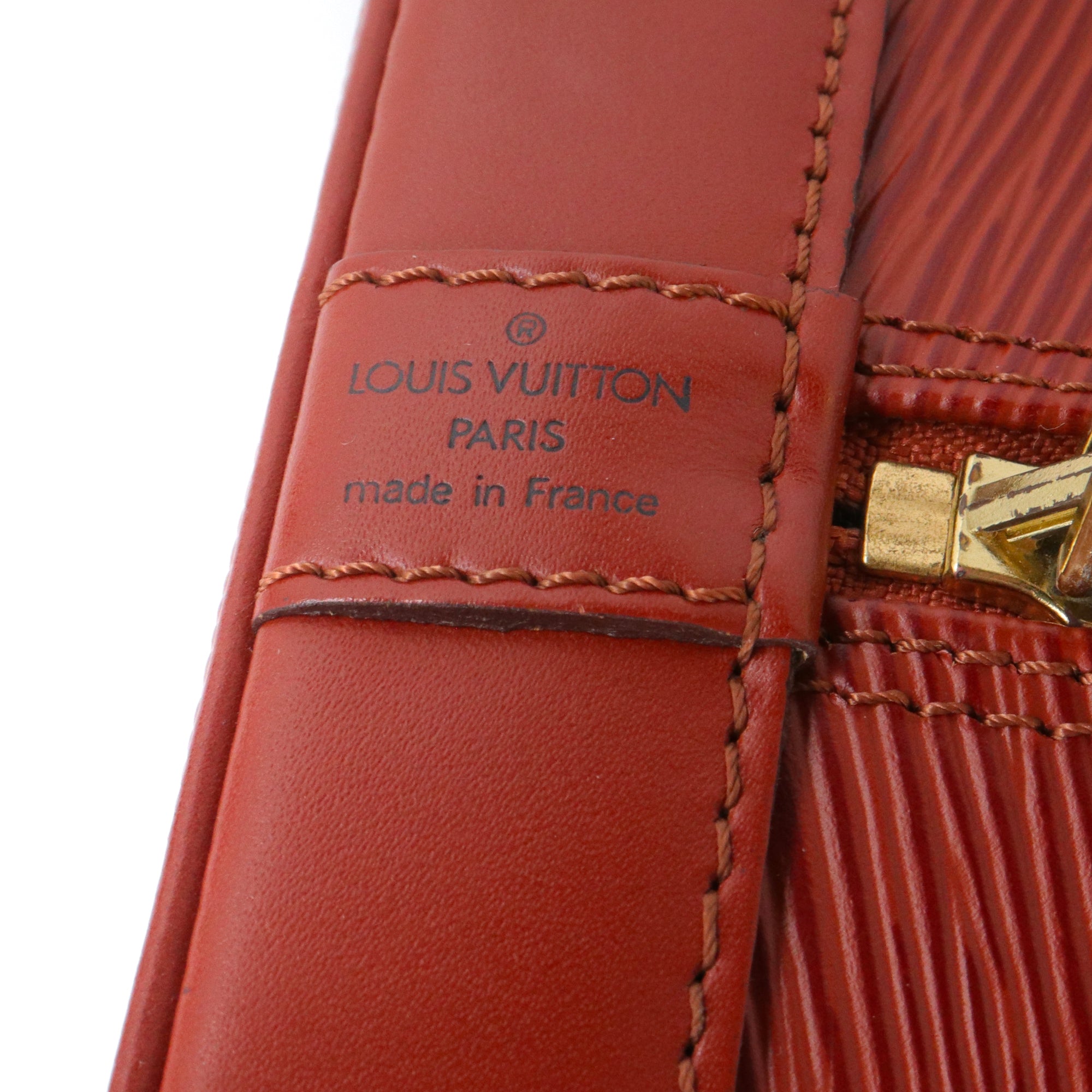 LOUIS VUITTON - Sac à main Alma PM Louis Vuitton en cuir épi marron