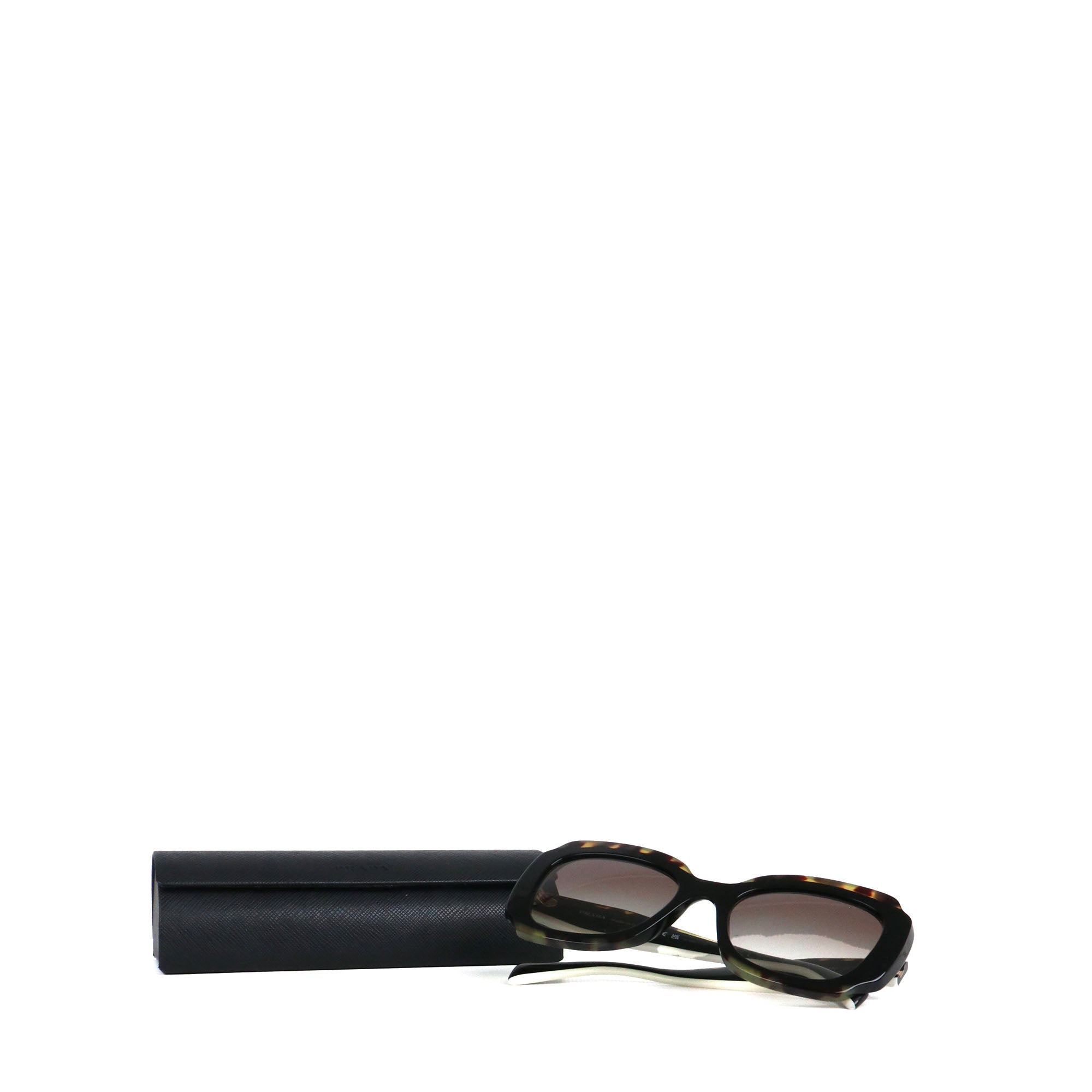 PRADA - Lunettes de soleil Prada en plastique noir