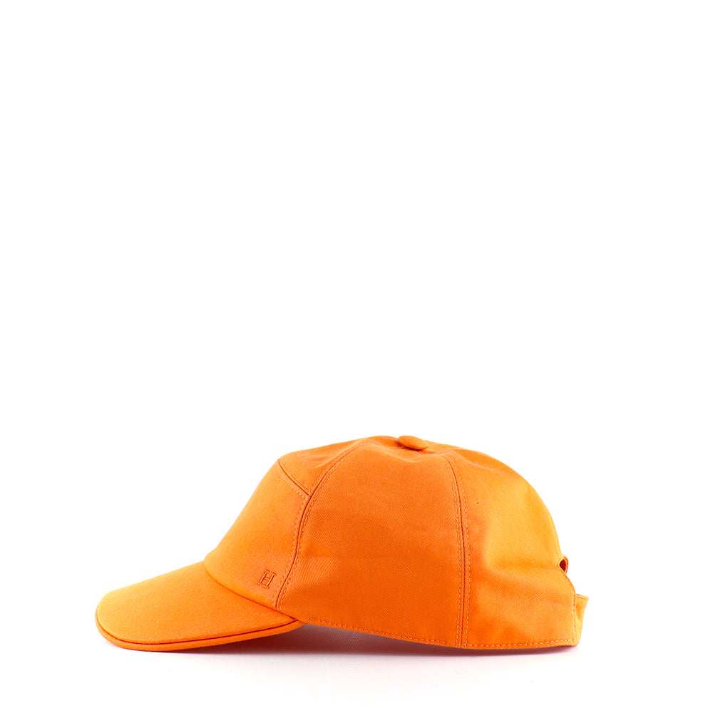 HERMÈS - Casquette Jump en coton orange (T59)