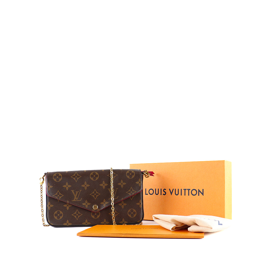 LOUIS VUITTON - Felicie clutch in monogram canvas