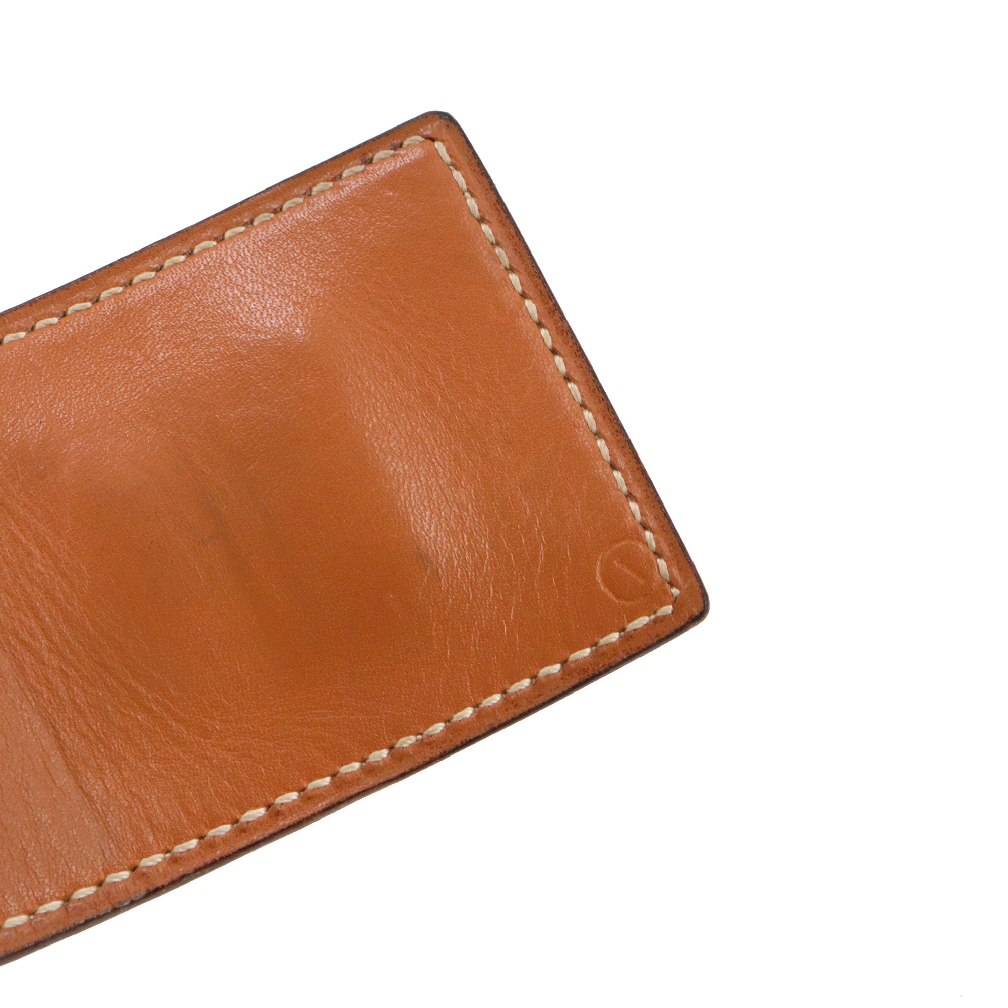 HERMÈS - Collier de Chien belt in gold leather (T70)