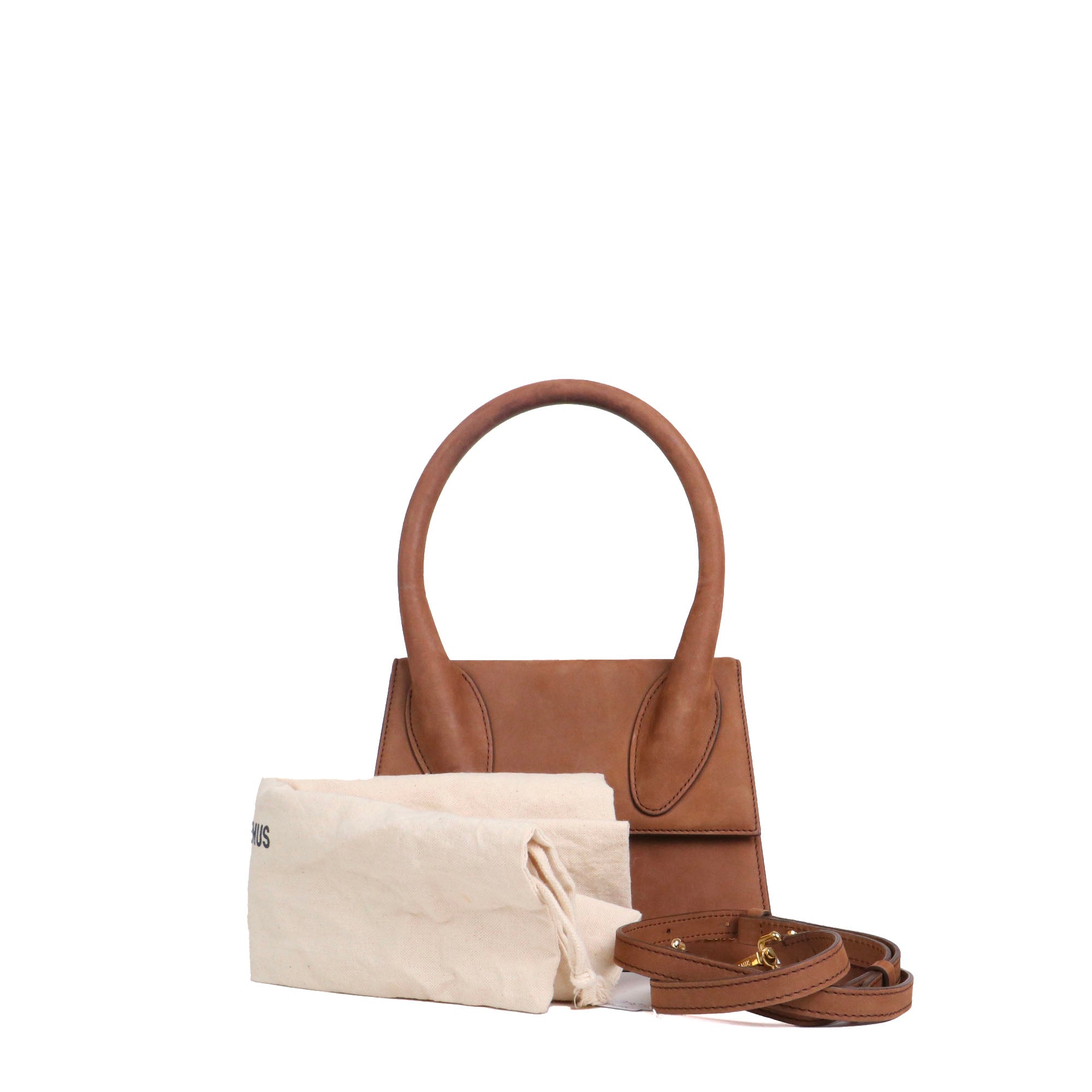JACQUEMUS - Sac à bandoulière Grand Chiquito Jacquemus en nubuck marron