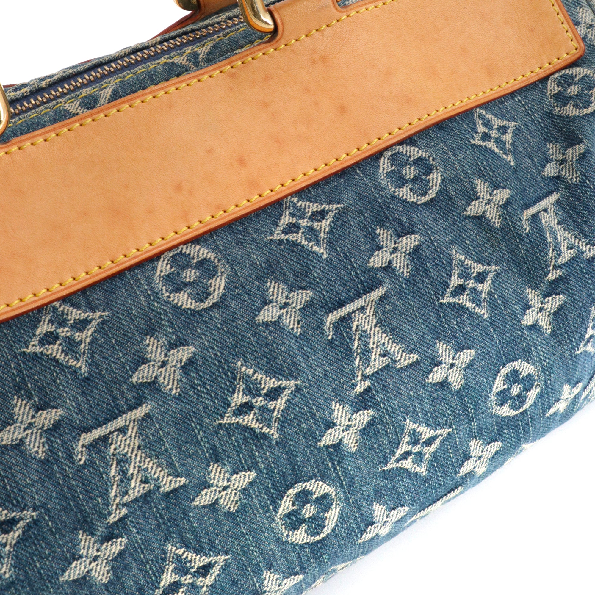 LOUIS VUITTON - Sac à main Néo Speedy Louis Vuitton en denim monogrammé