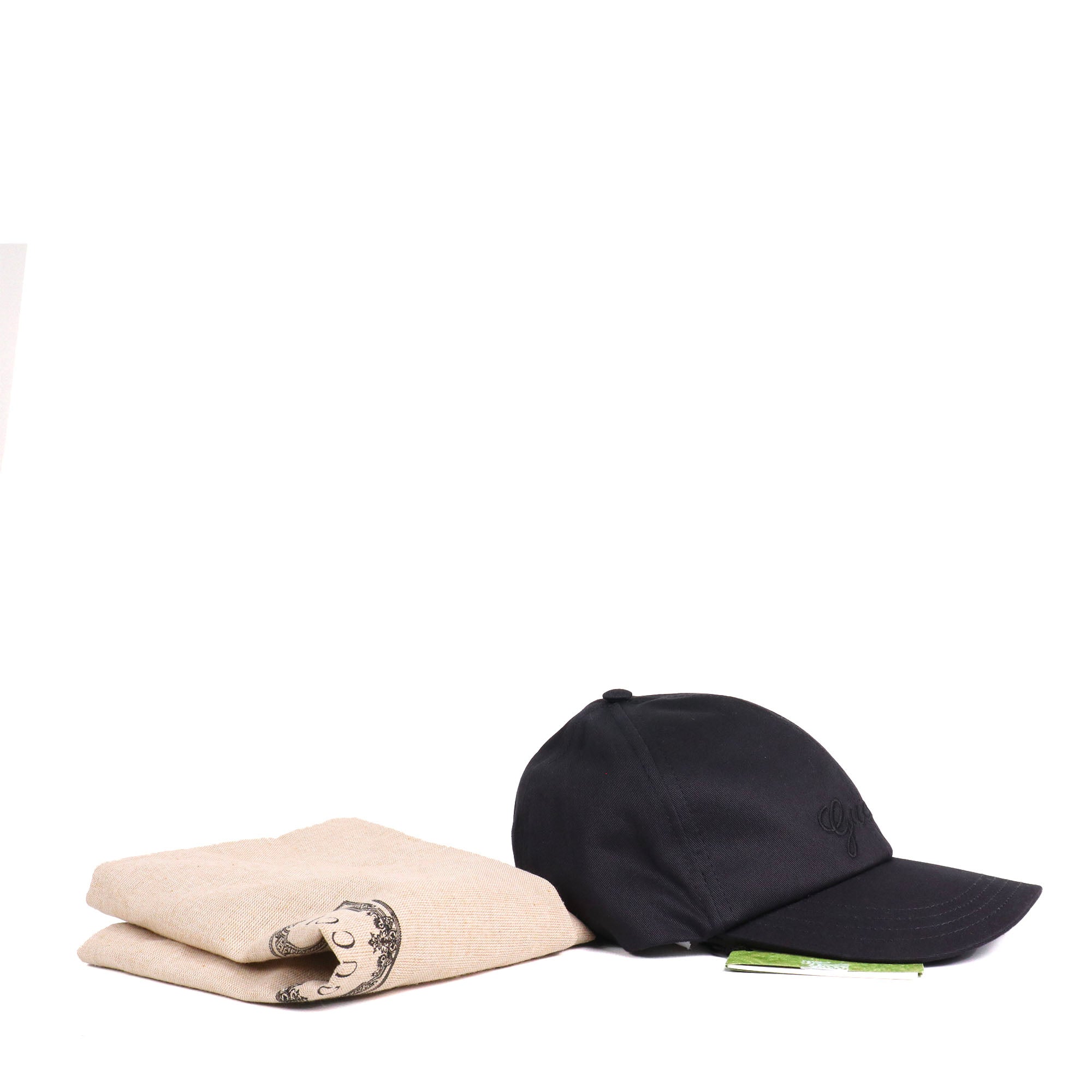 GUCCI - Casquette Gucci en coton noir (L)