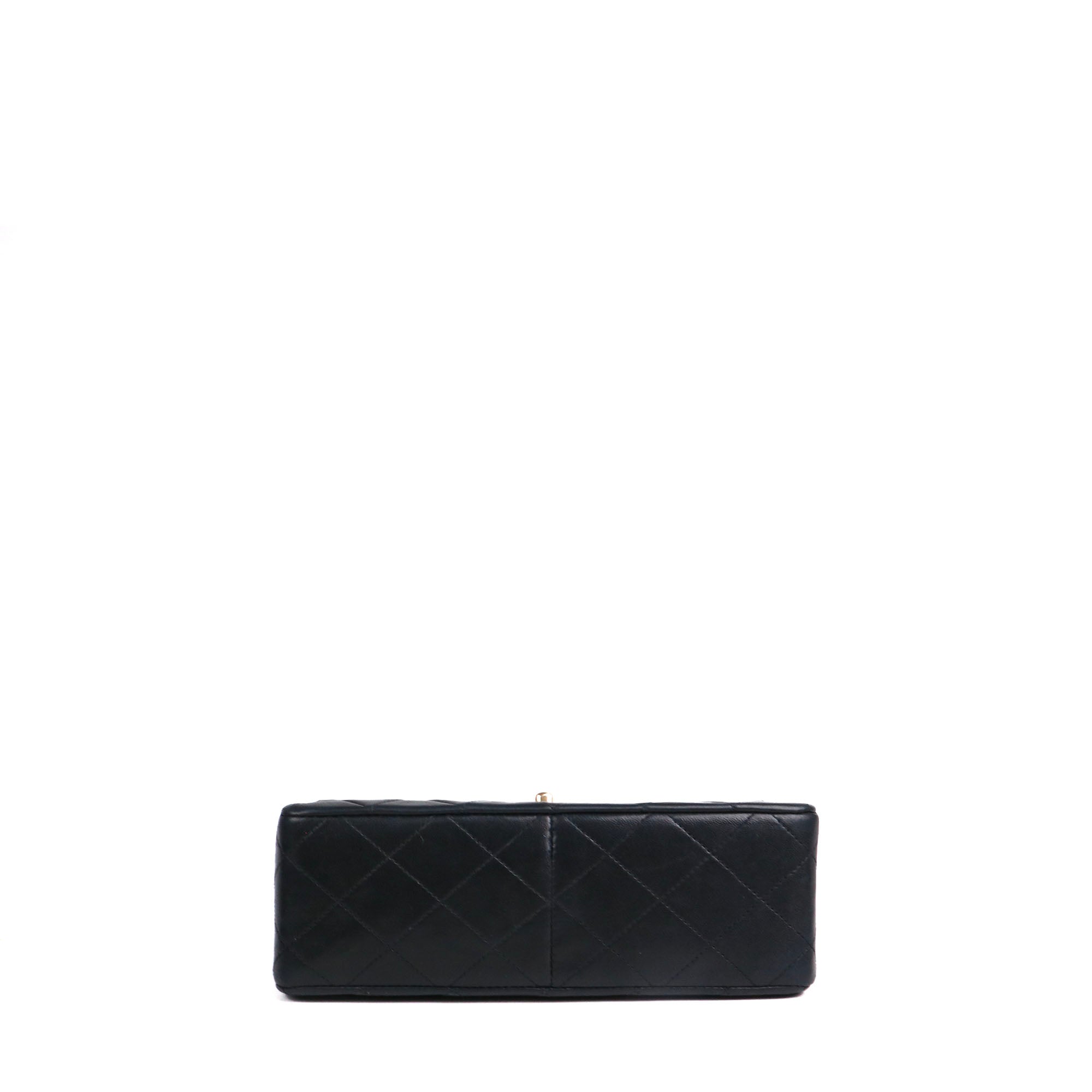CHANEL - Sac à bandoulière Timeless Mini Square Chanel en cuir noir vintage