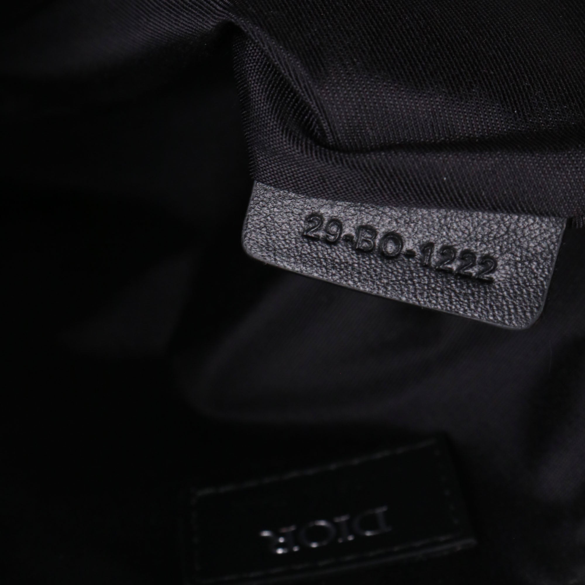 DIOR - Pochette Diamant Dior en toile enduite violette