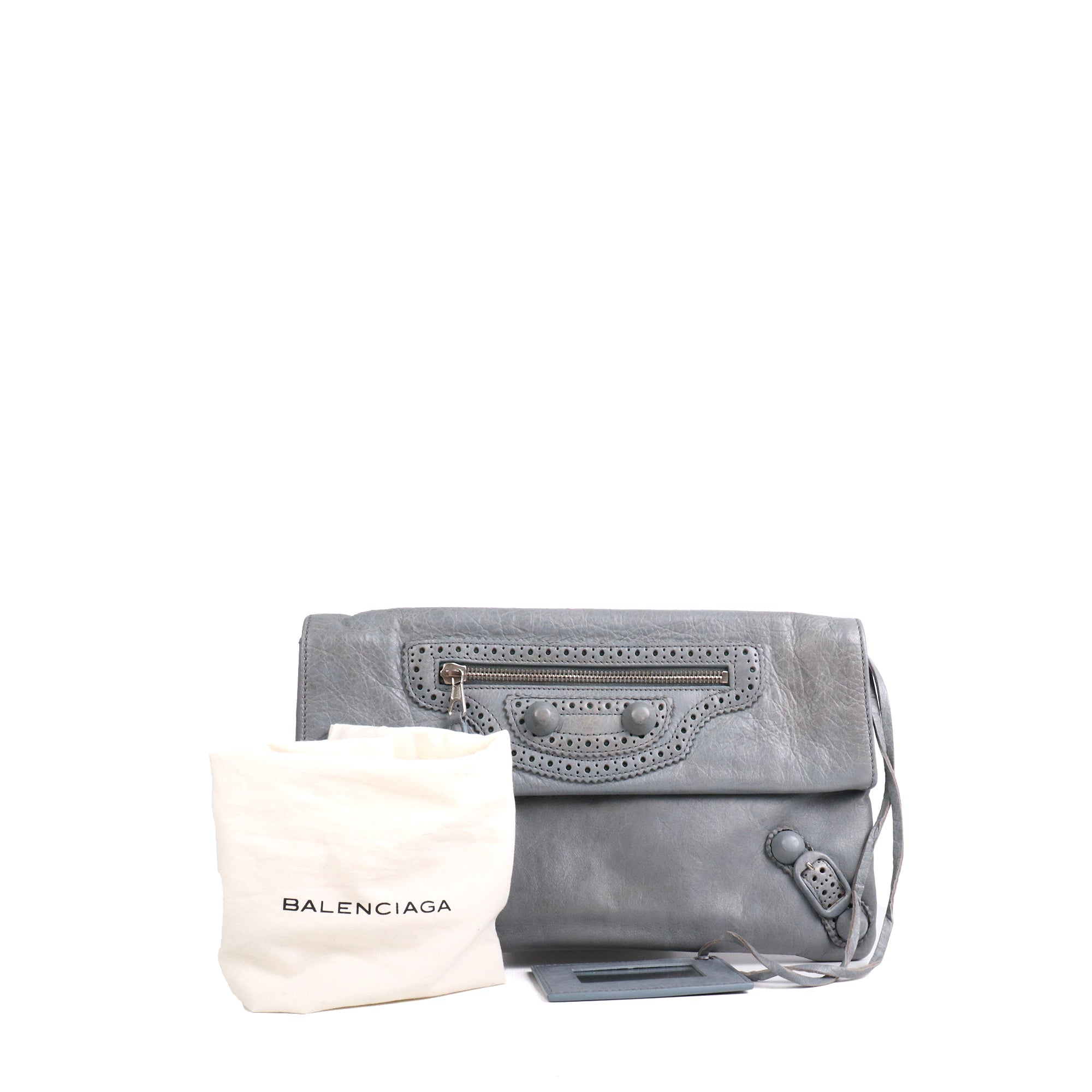 BALENCIAGA - Classic leather clutch