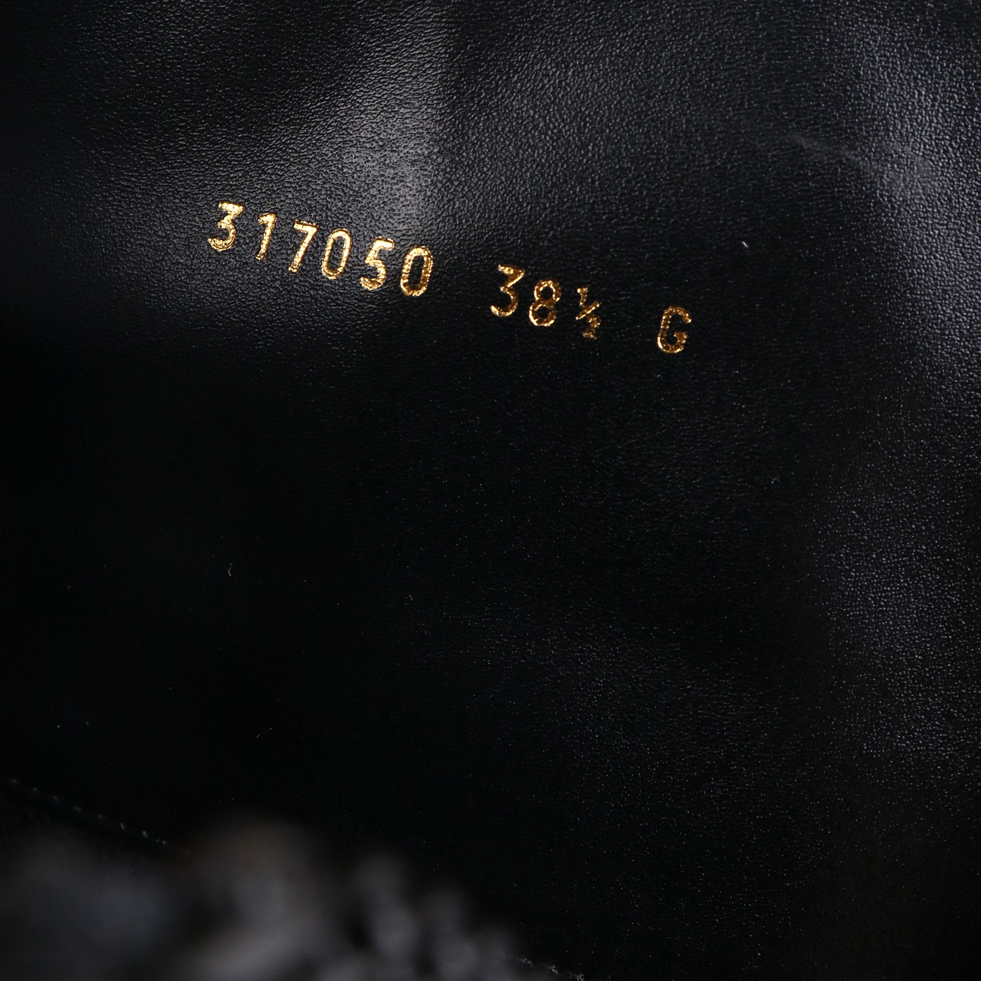 GUCCI - Bottes Gucci en cuir noir (T38,5)