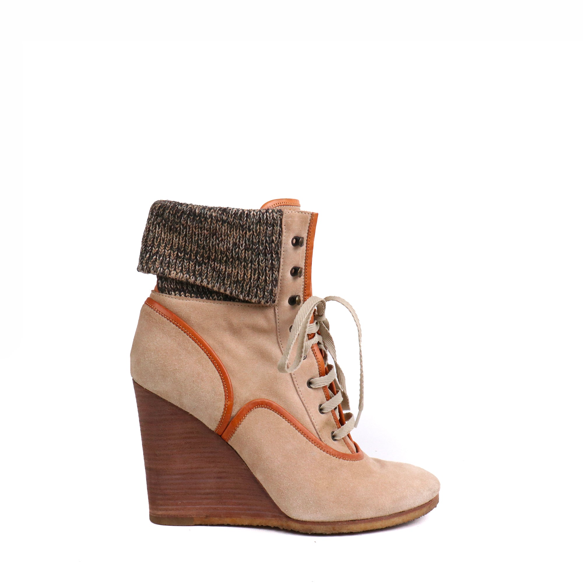 CHANEL - Tweed and suede sneakers (T37)