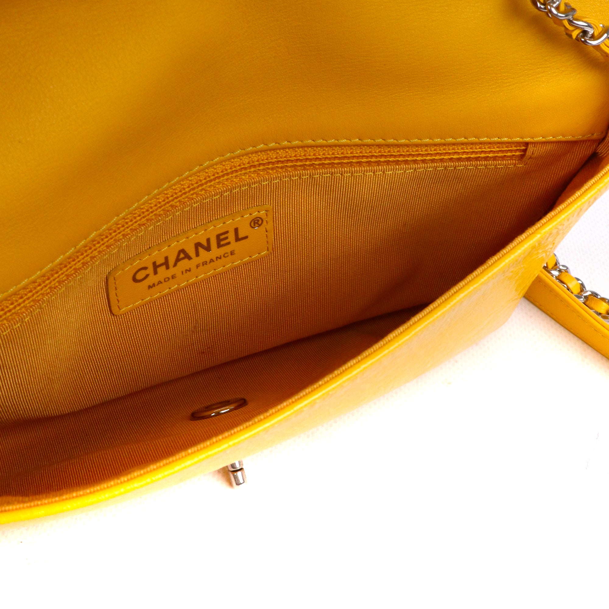 CHANEL - Limited edition Timeless handbag in yellow leather