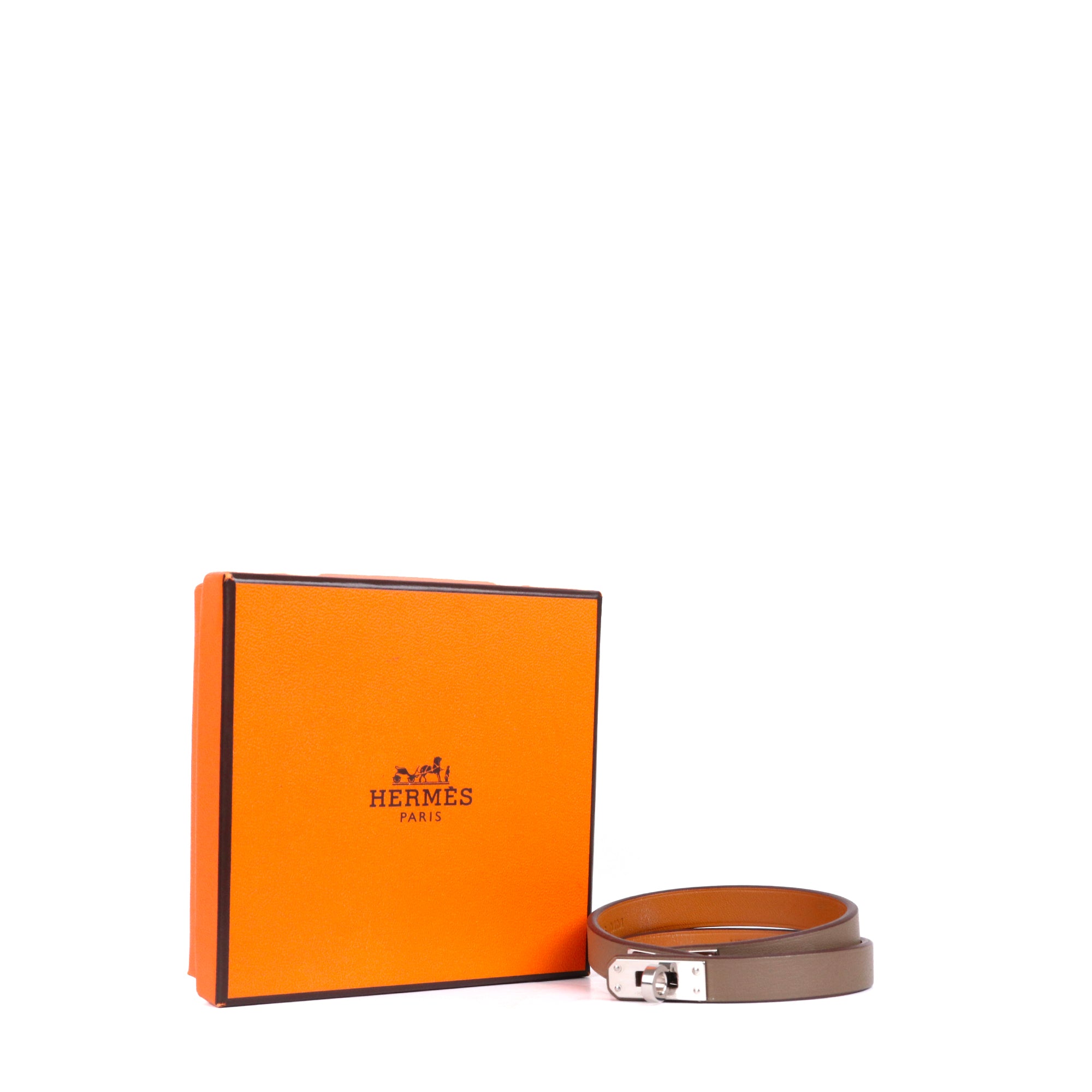 HERMÈS - Orange Clic H bracelet