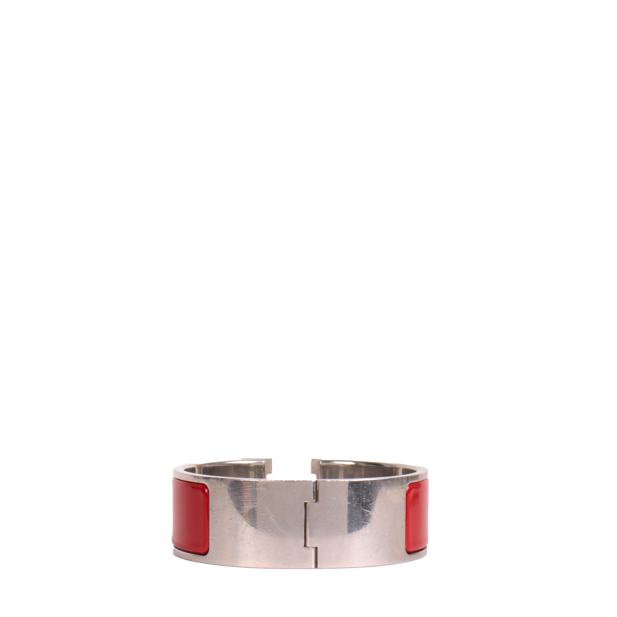 HERMÈS - Clic Clac H bracelet in orange enamel (T0)