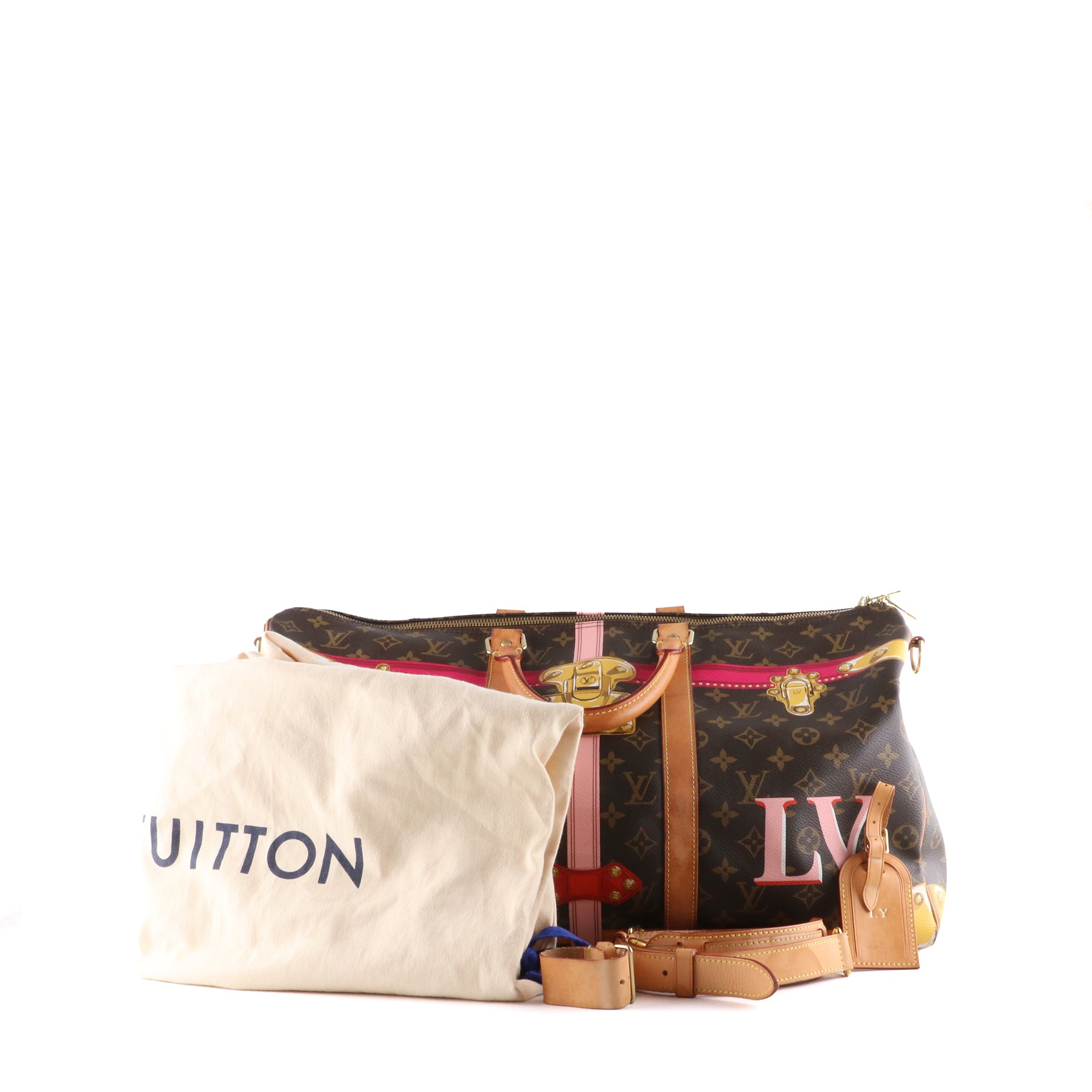 LOUIS VUITTON - Sac de voyage Keepall 50 collection Summer Trunk