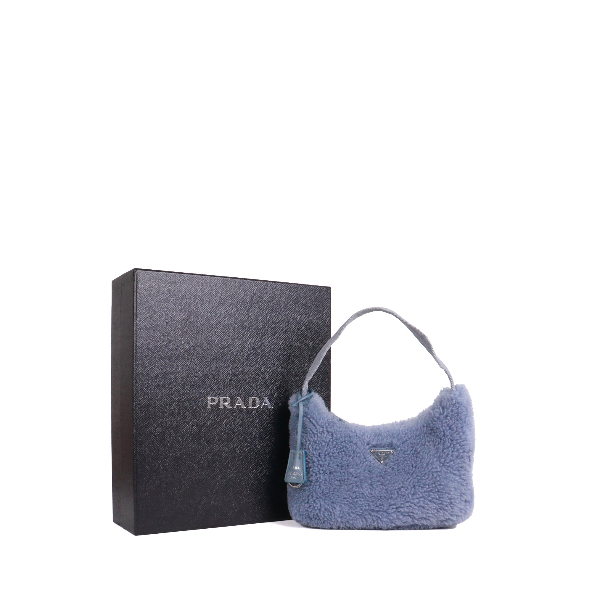 PRADA - Red grained leather shoulder bag