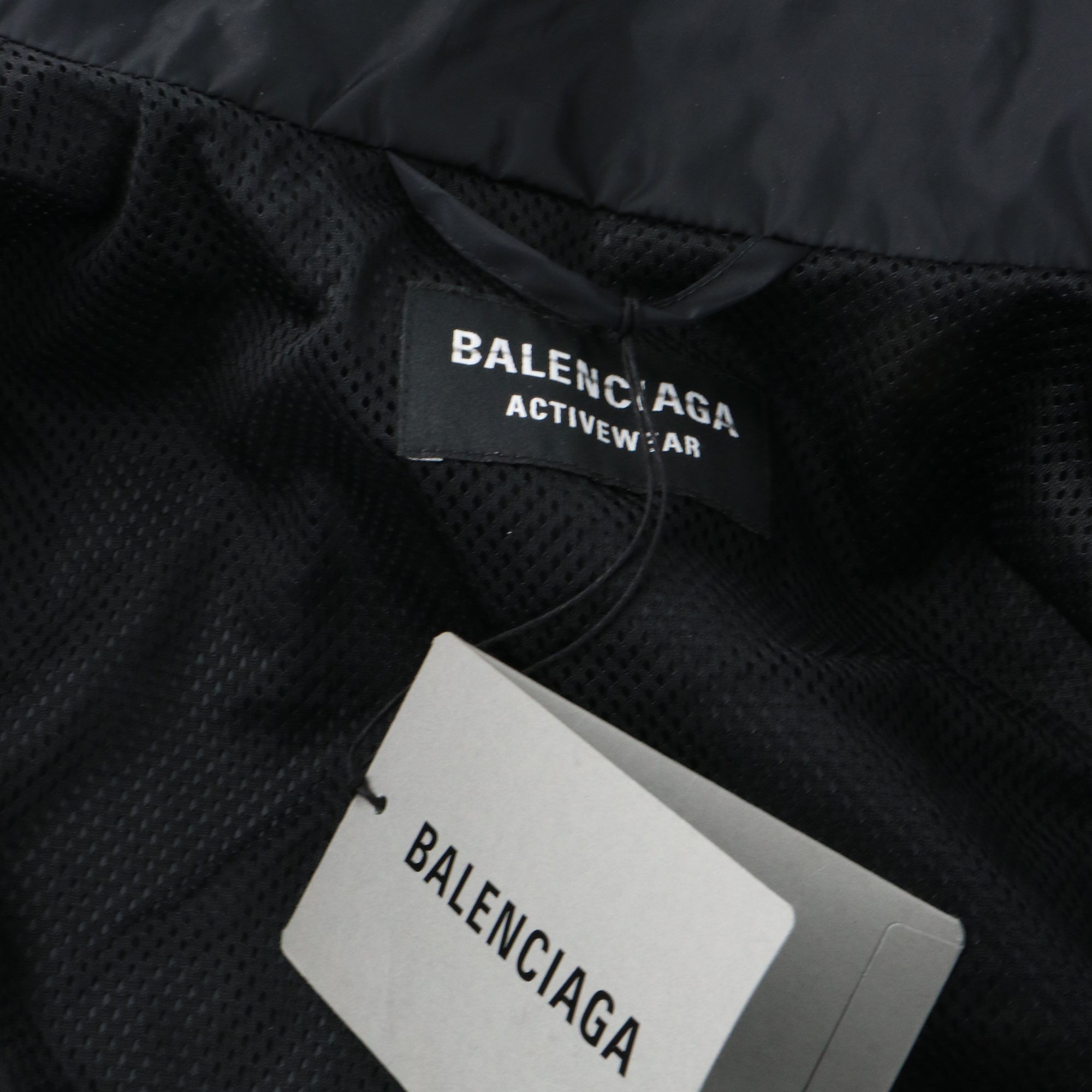 BALENCIAGA - Veste en nylon noir (XS)