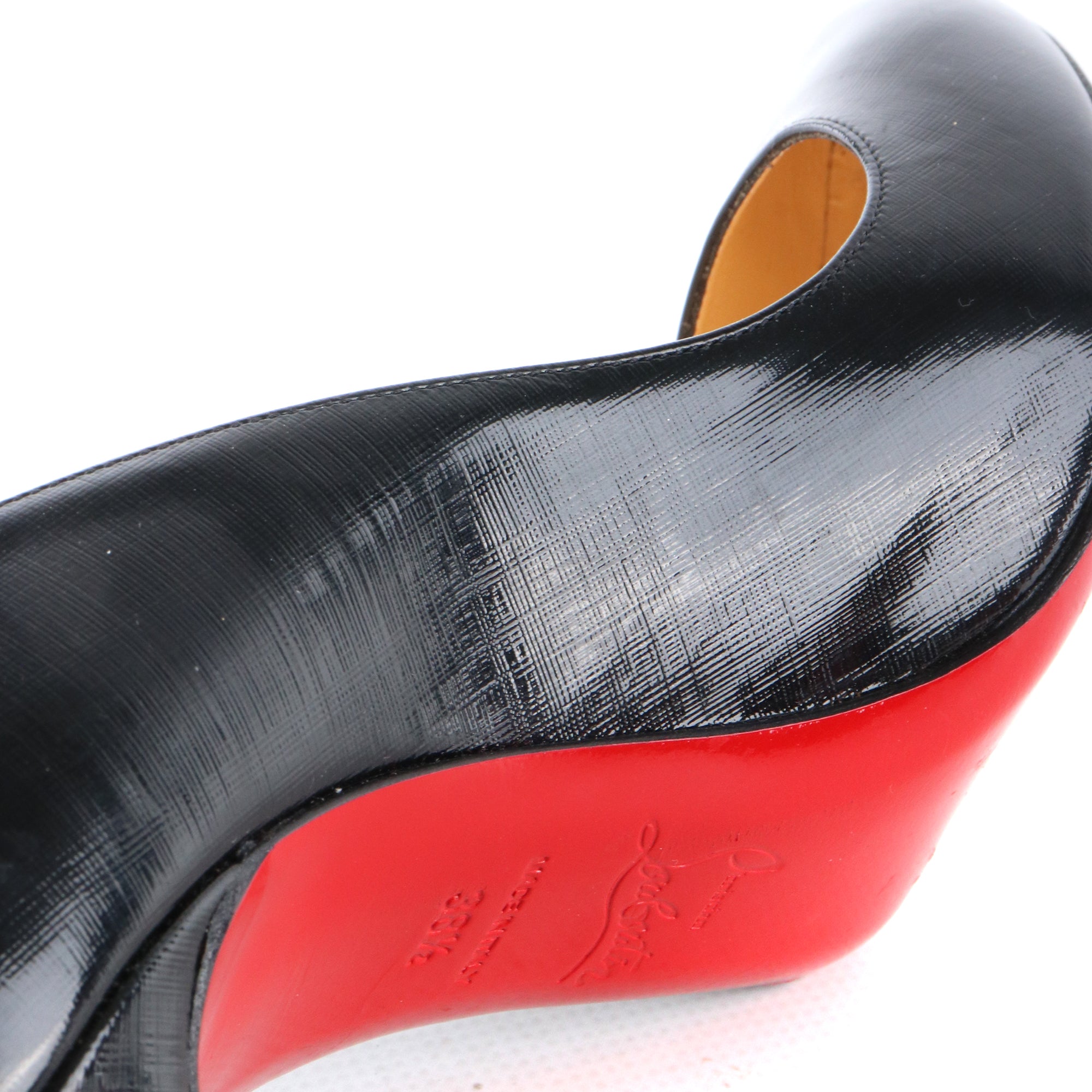 LOUBOUTIN - Dorissima pumps in black leather (T38.5)