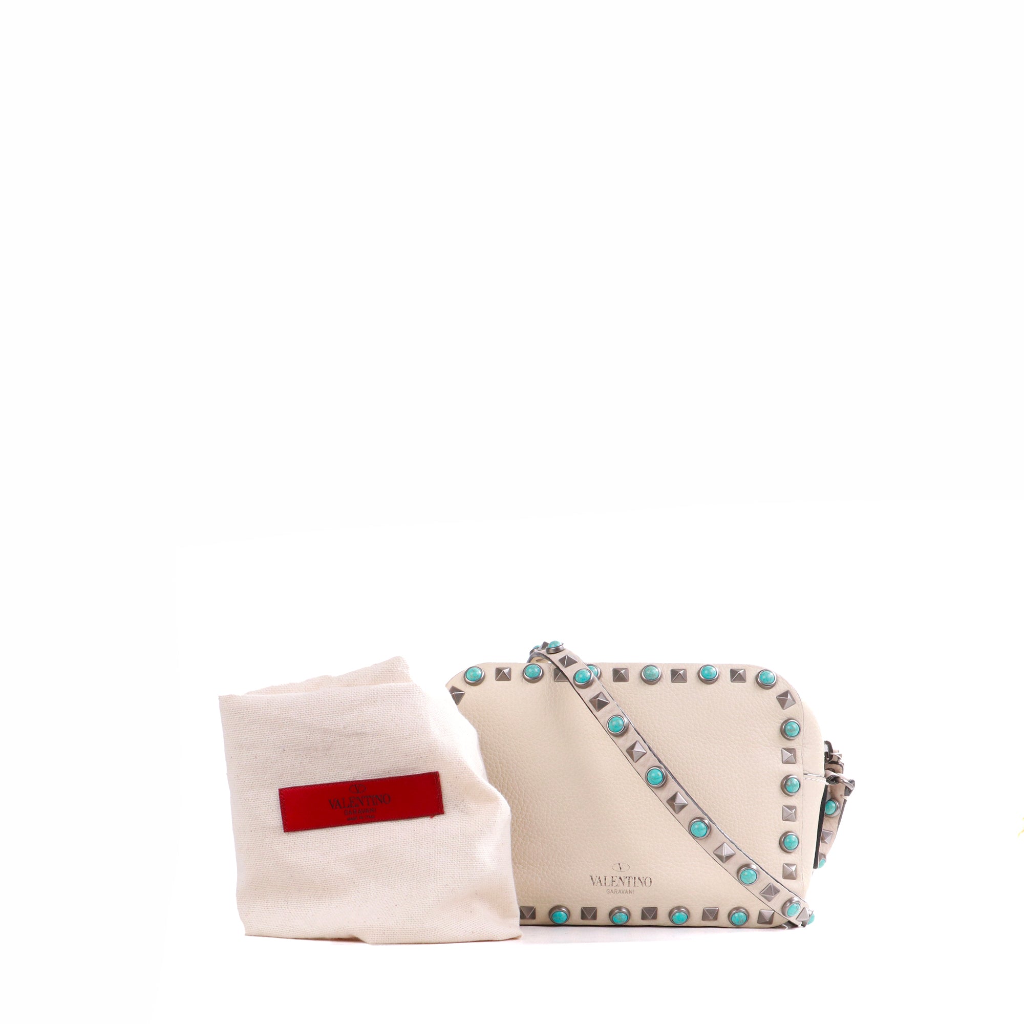 VALENTINO - Rockstud leather tote bag