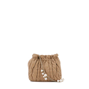 DIOR - Sac à bandoulière Delices Dior en cuir cannage beige