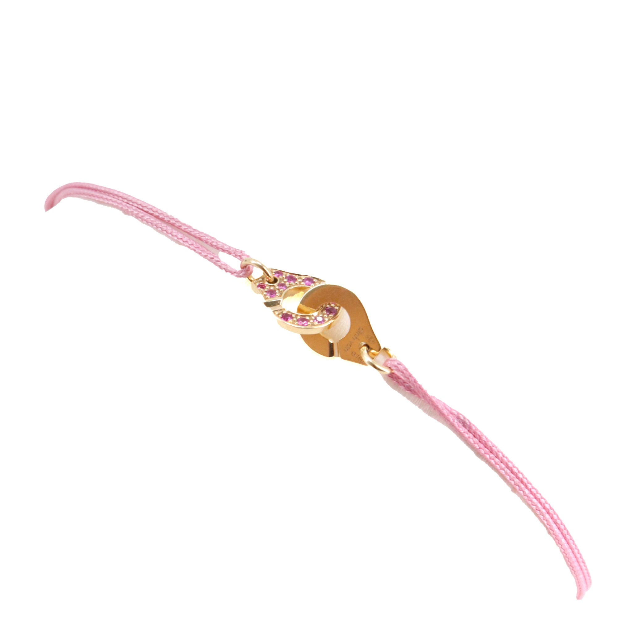 DINH VAN - Bracelet Menottes R8 Dinh Van en or jaune et saphir
