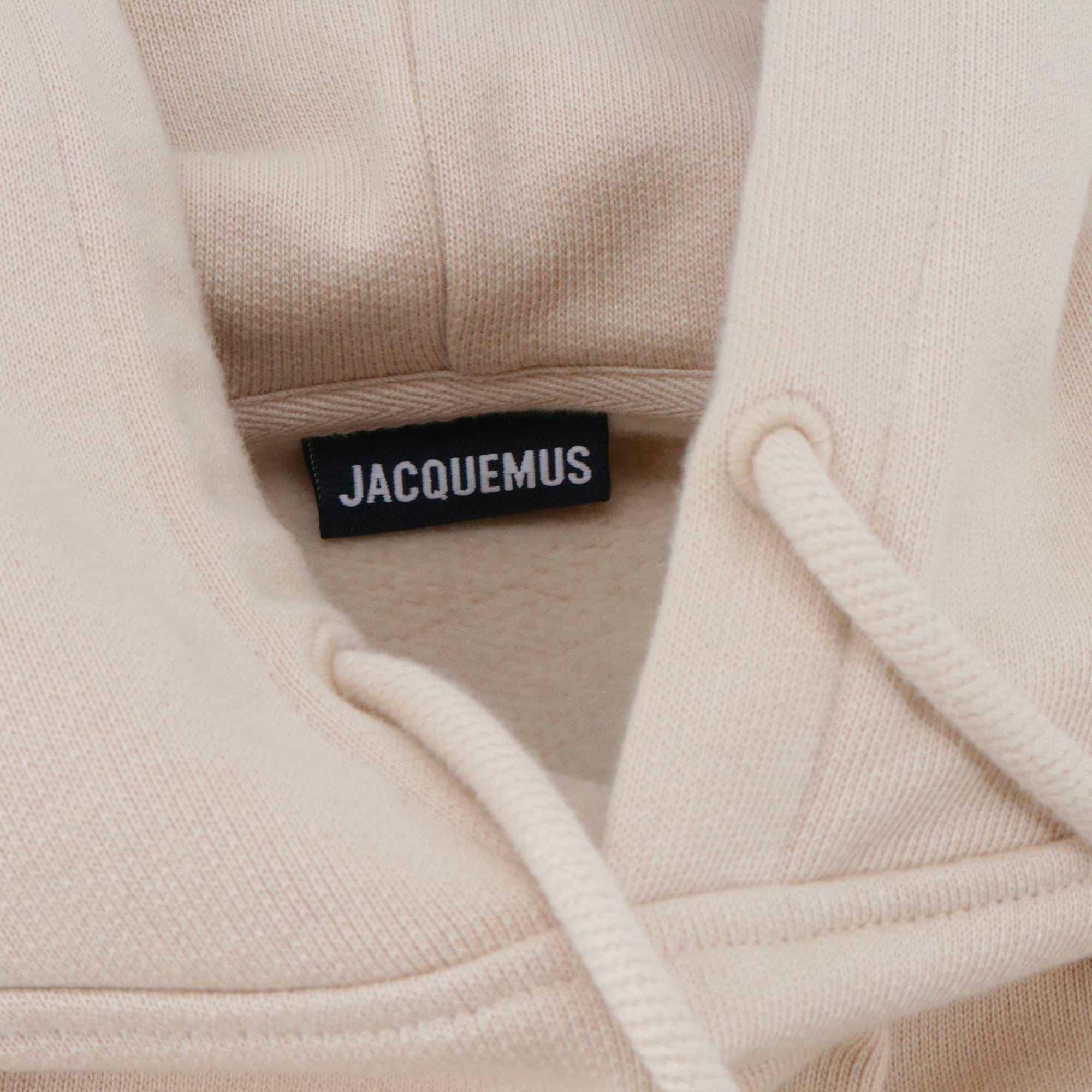 JACQUEMUS - Le Sweatshirt Jacquemus en coton beige (L)