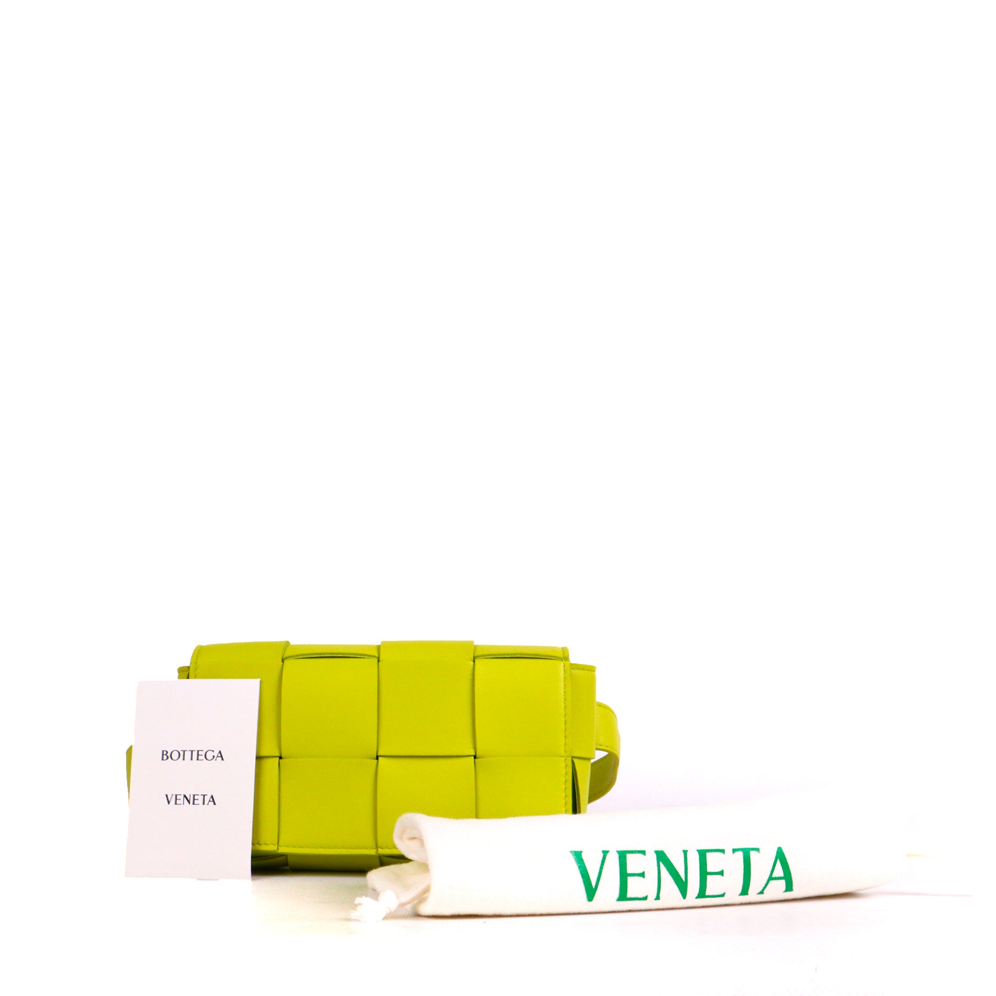 BOTTEGA VENETA - Cassette mini belt bag in purple smooth leather