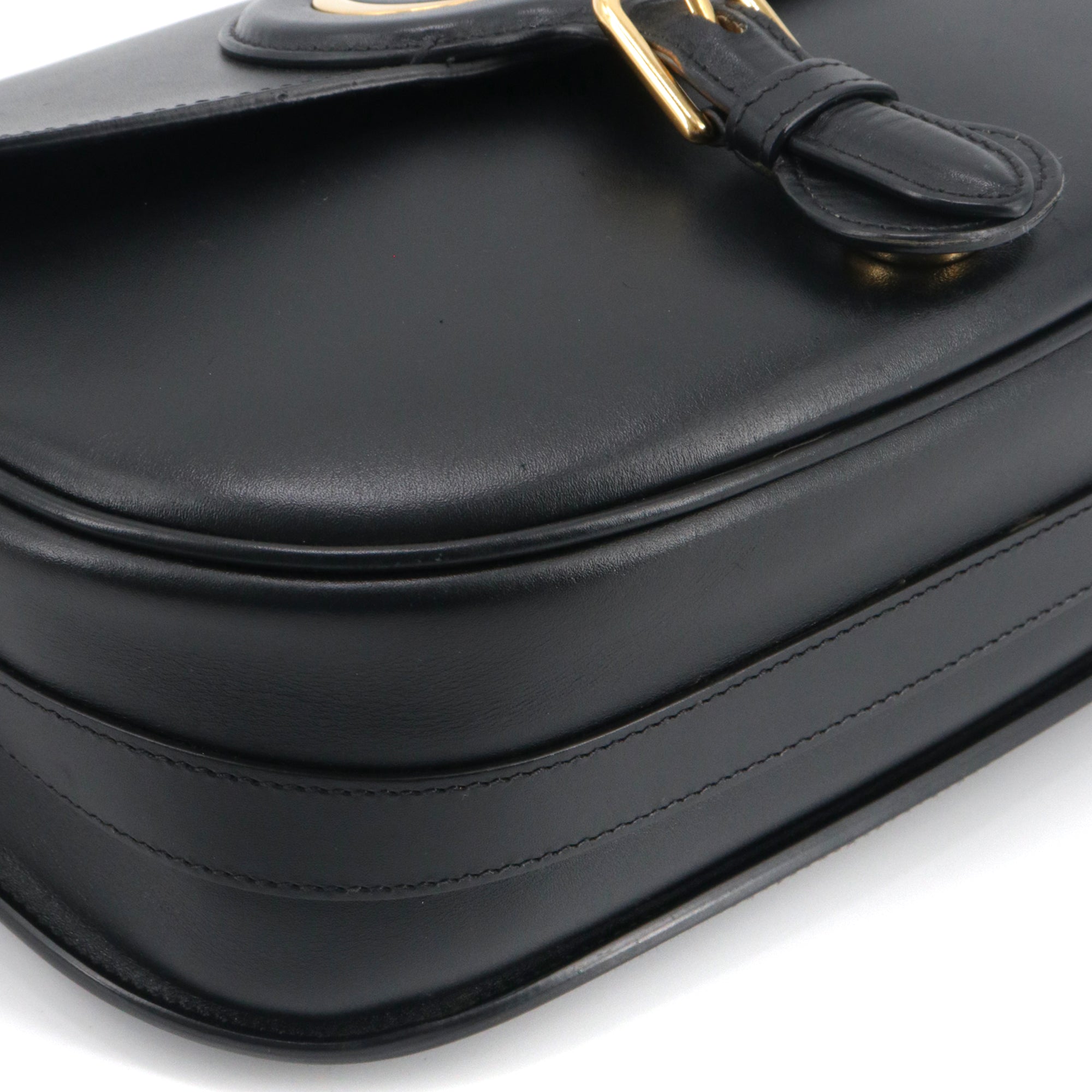 DIOR - Sac à bandoulière Bobby Dior en cuir noir