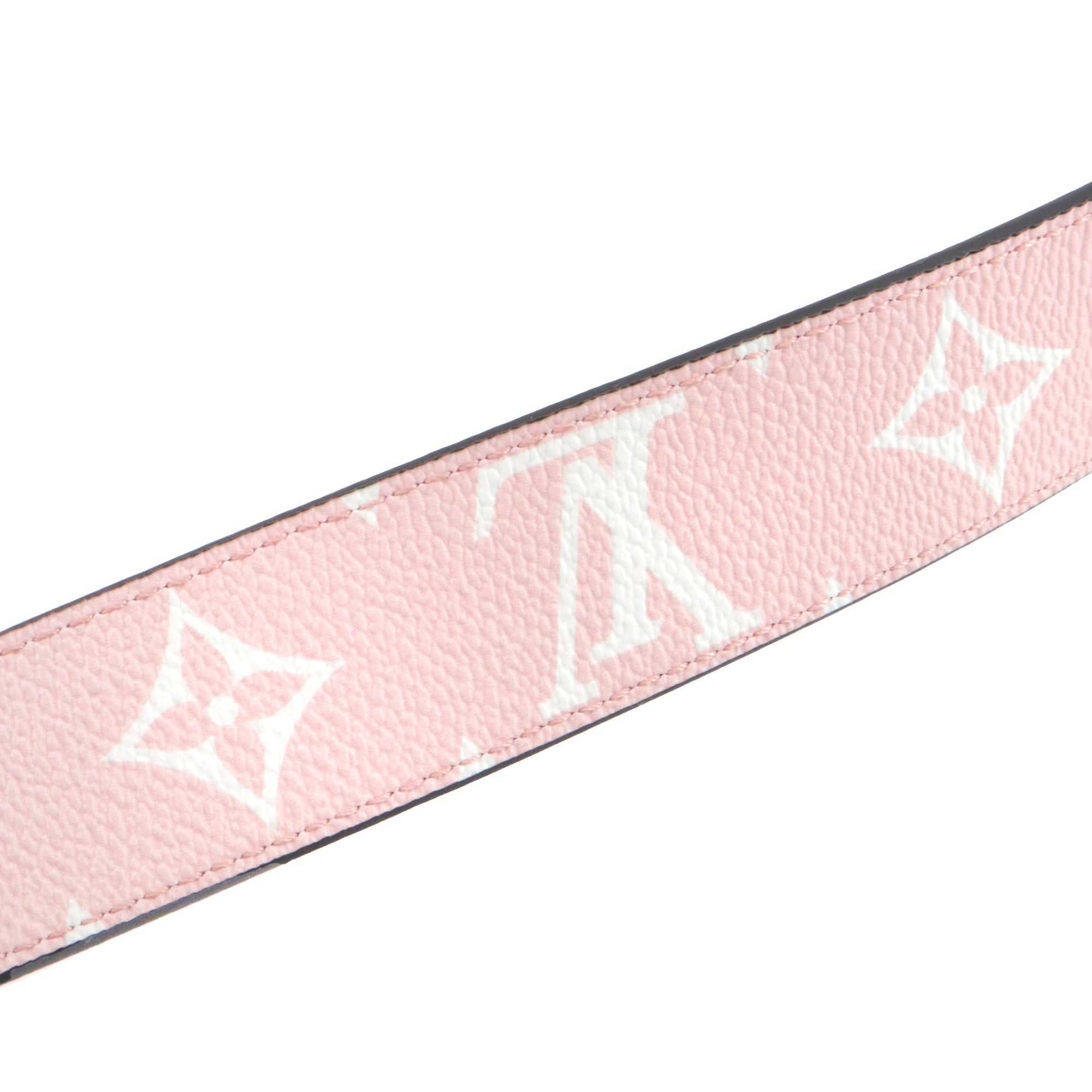 LOUIS VUITTON - Ceinture LV Initiales réversible Louis Vuitton en toile enduite édition limitée (T85)