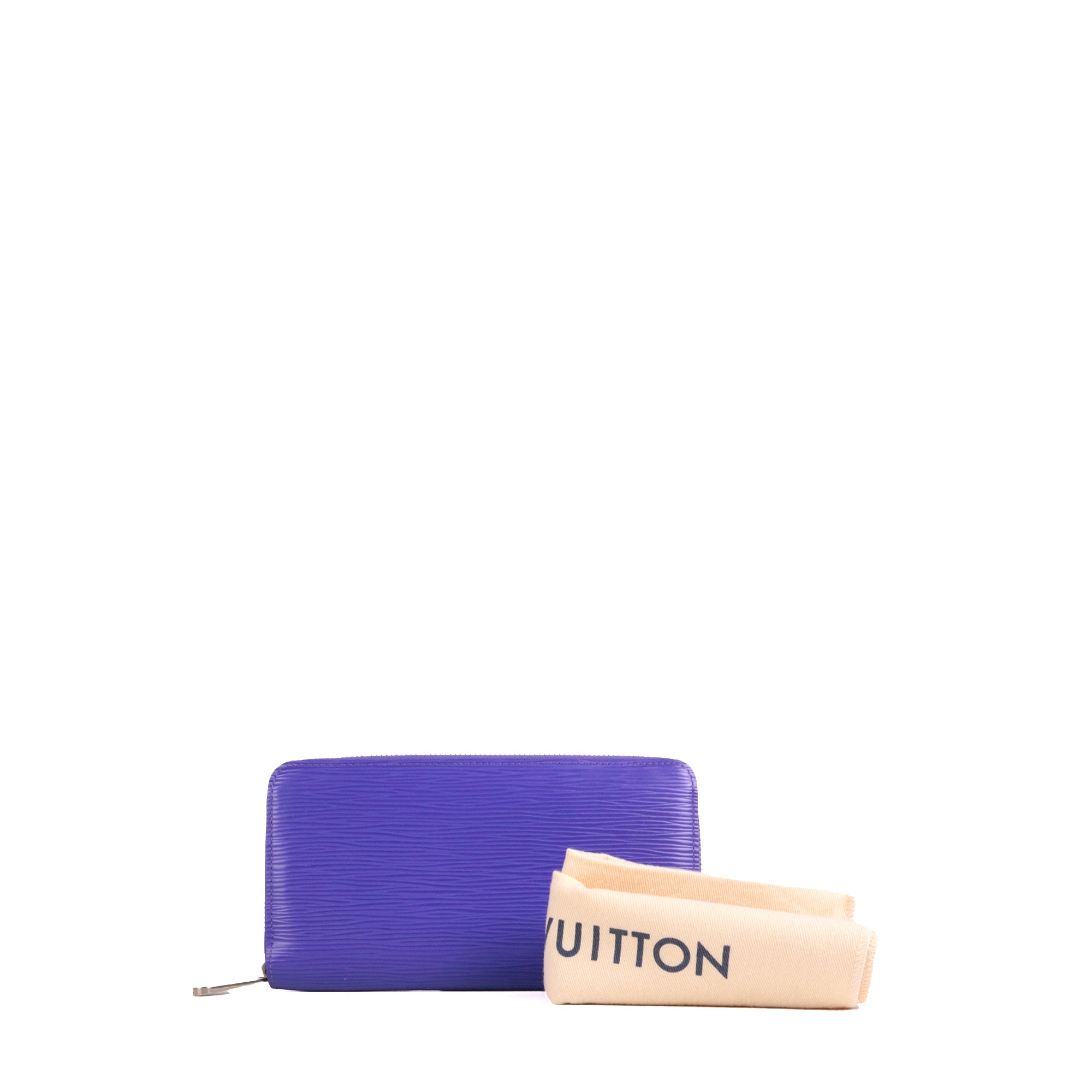 LOUIS VUITTON - Portefeuille Zippy Louis Vuitton en cuir épi violet