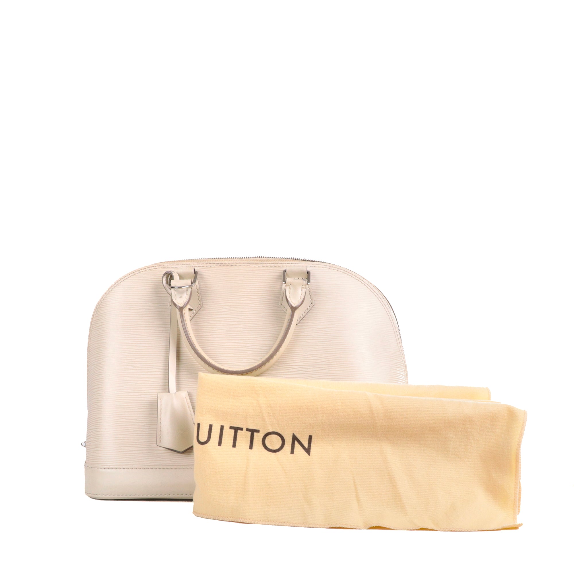 LOUIS VUITTON - Sac à main Alma PM Louis Vuitton en cuir épi ivoire