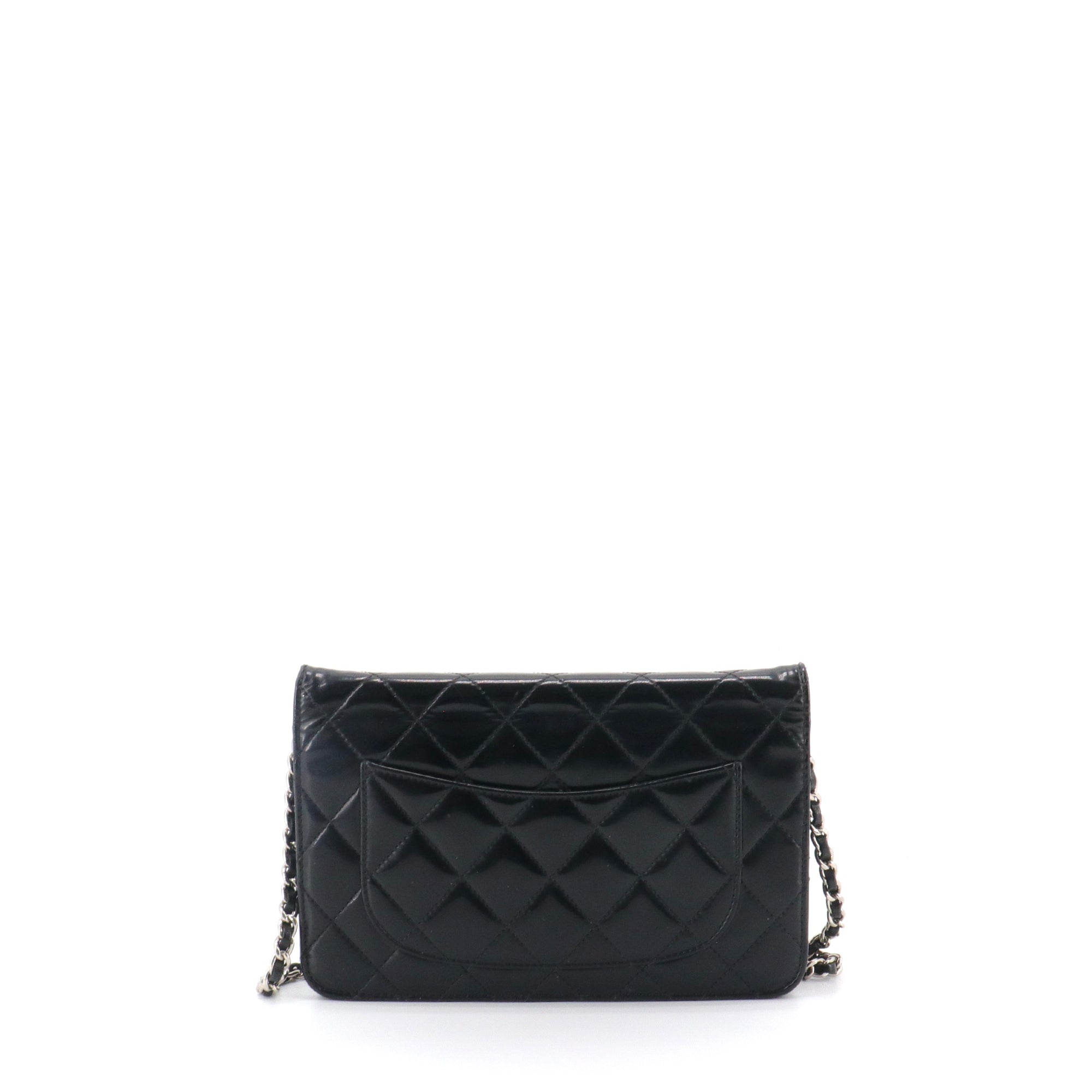 CHANEL - Timeless Wallet On Chain Bag in black patent leather