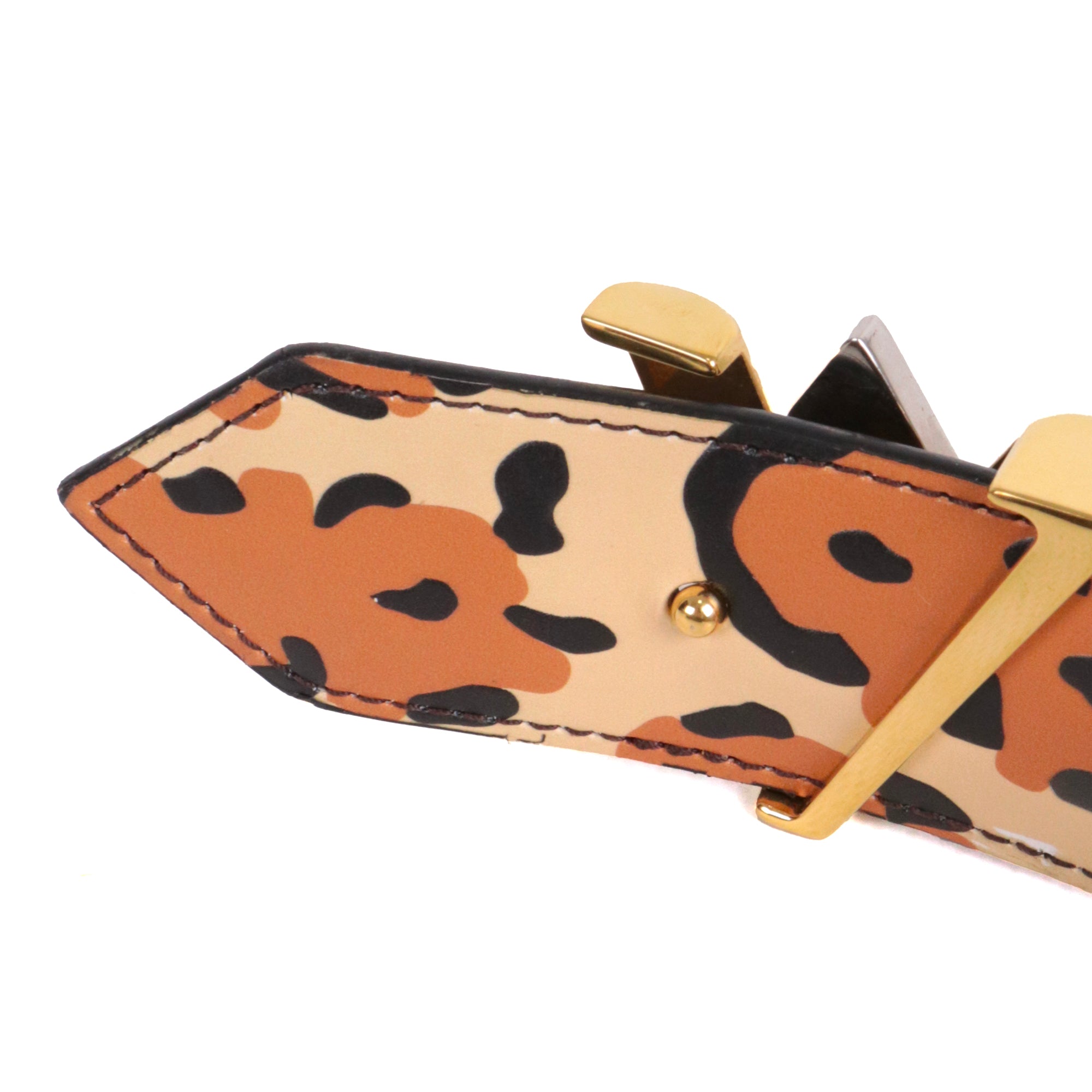 LOUIS VUITTON - Ceinture Twist Louis Vuitton en toile enduite et cuir (T95)