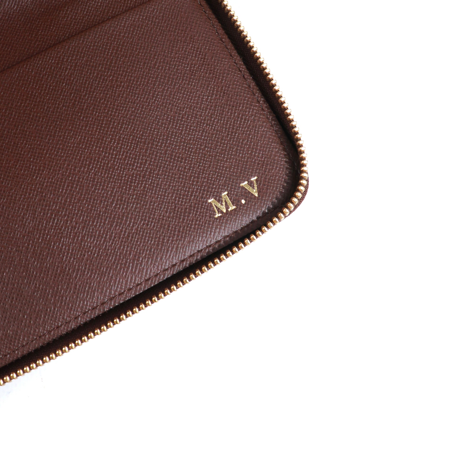 LOUIS VUITTON - Zippy Organizer wallet in ebony damier canvas