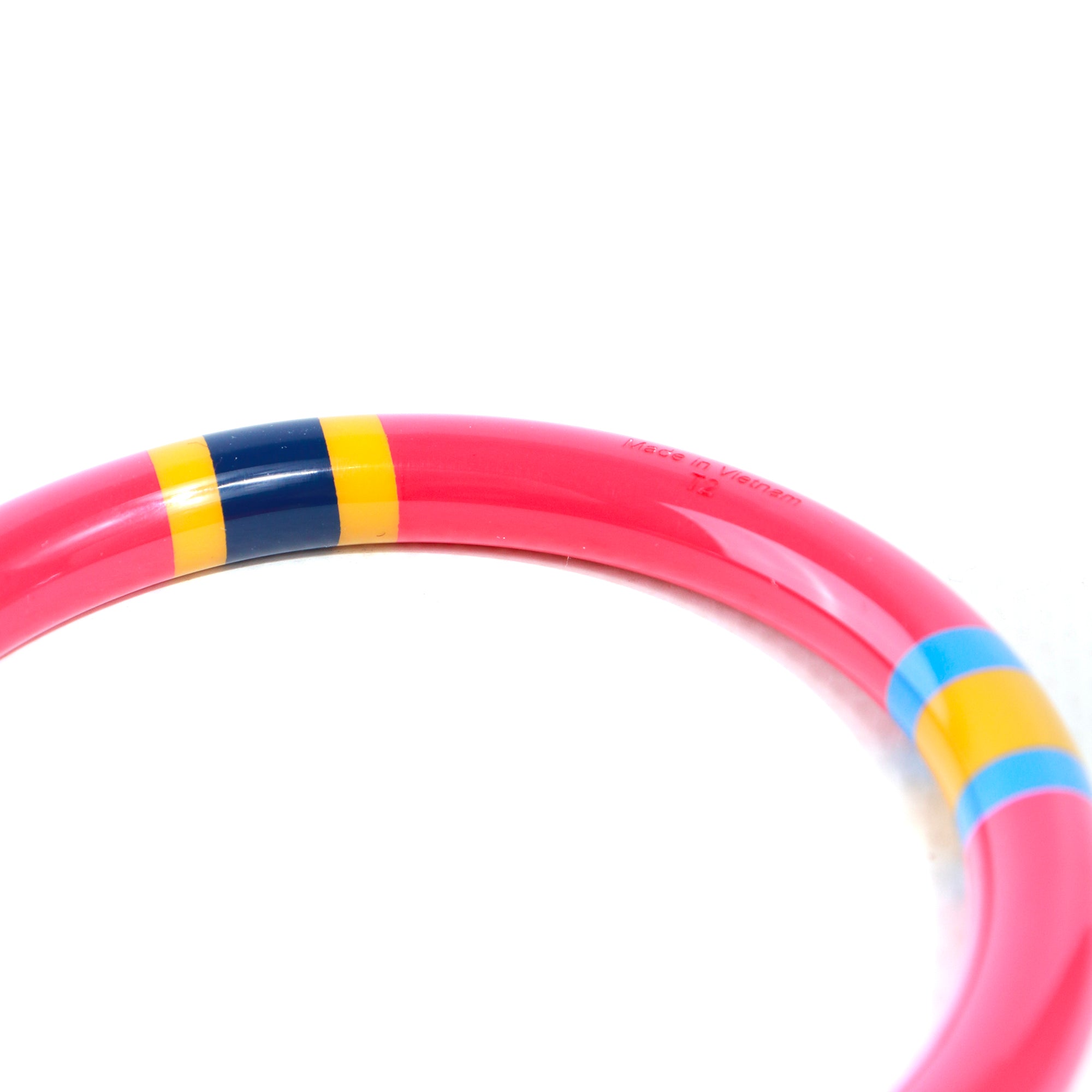 HERMÈS - Lacquered wooden bracelet (T2)