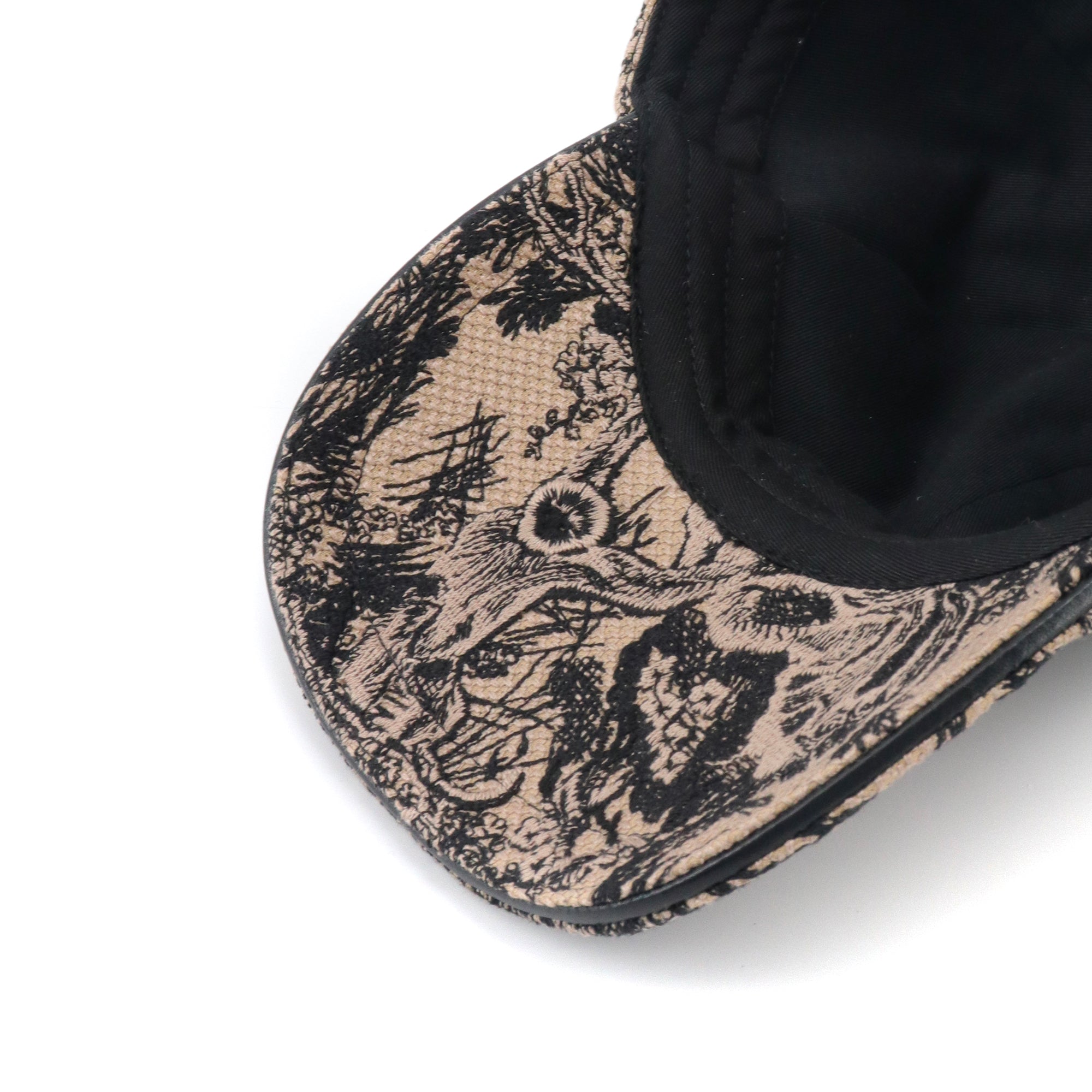 DIOR - Casquette D-Player Dior en toile de jouy beige (T57)