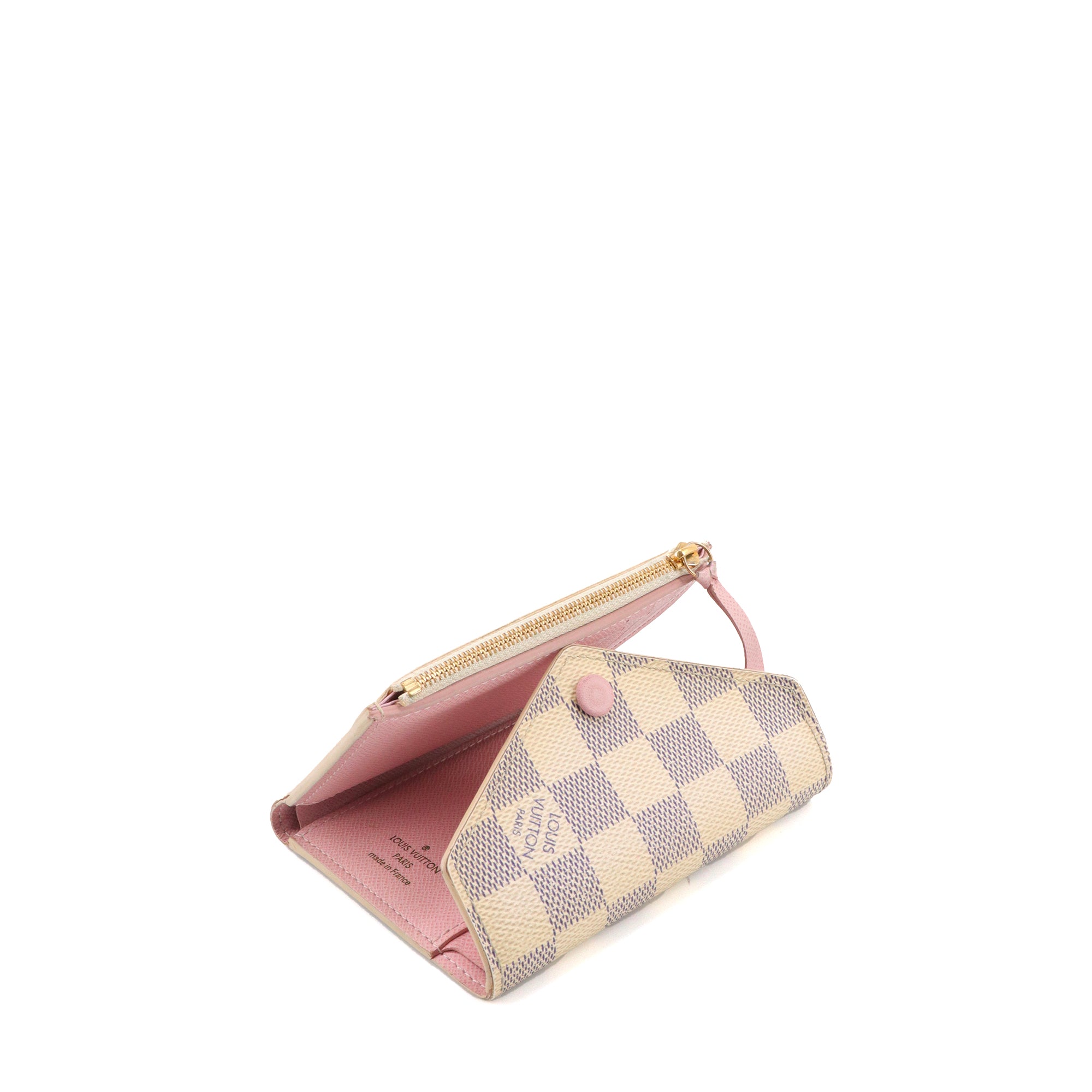 LOUIS VUITTON - Louis Vuitton Victorine wallet in azure checkerboard canvas