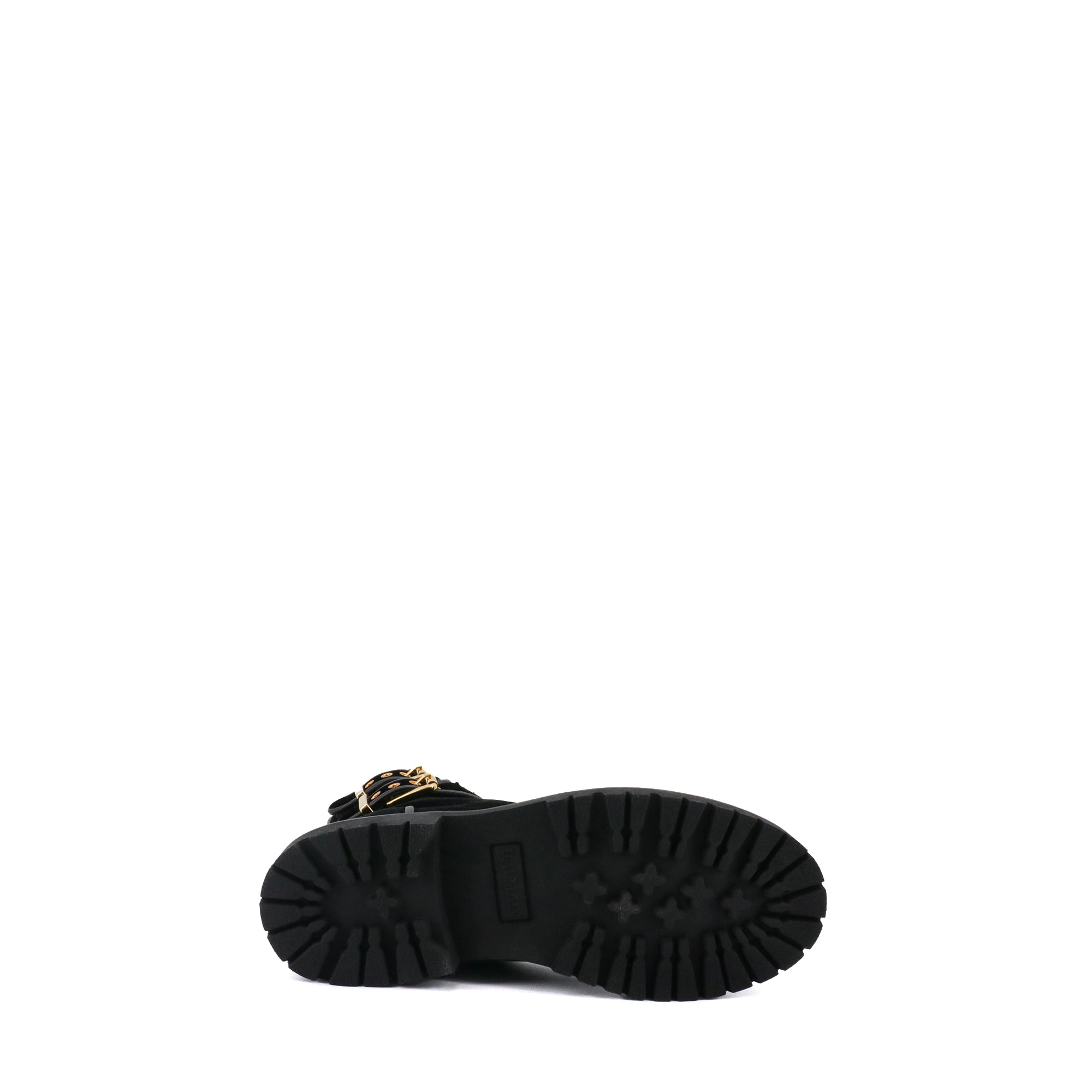 BALMAIN - Balmain Eagle ankle boots in black velvet (Size 37)