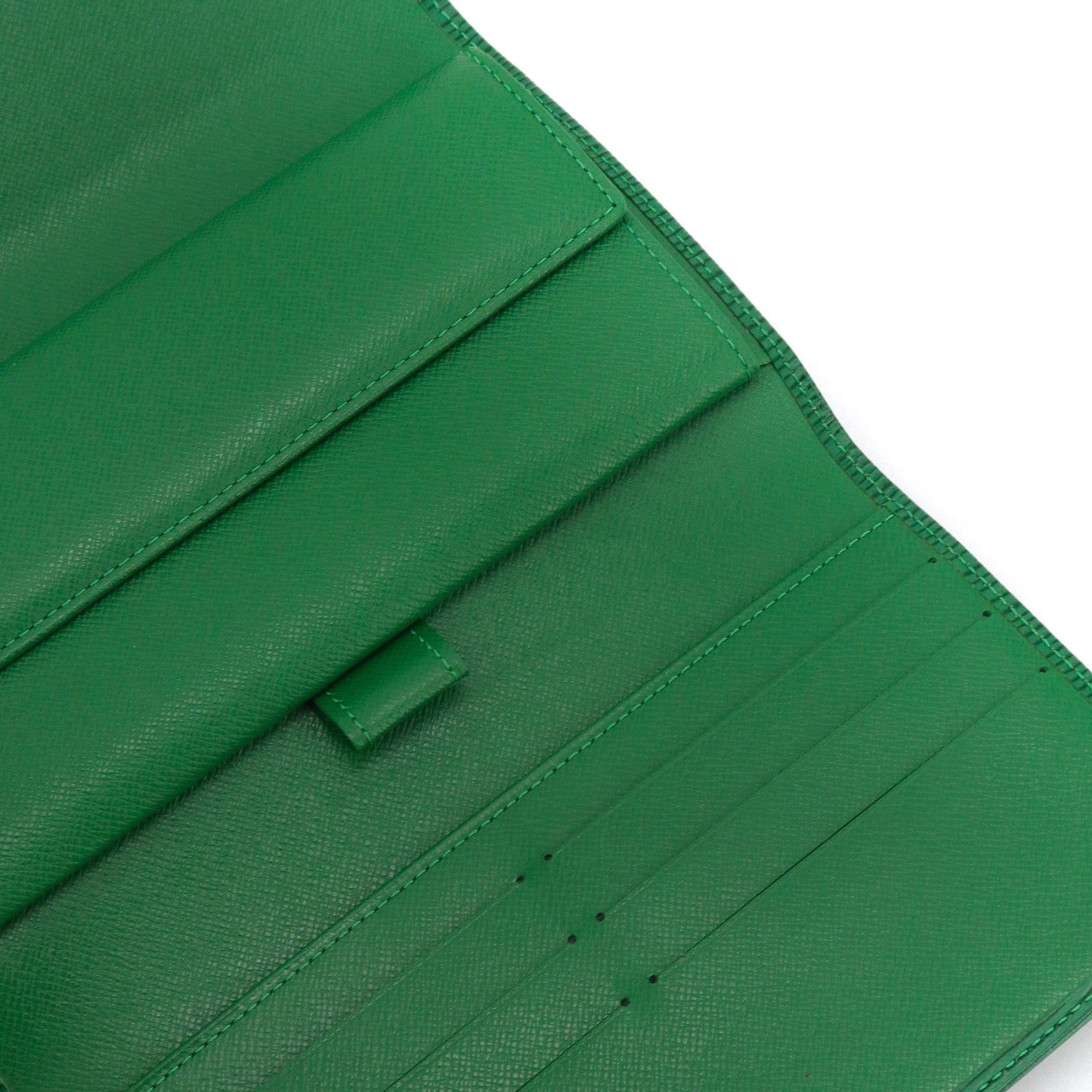 LOUIS VUITTON - Portefeuille Sarah Louis Vuitton cuir épi vert