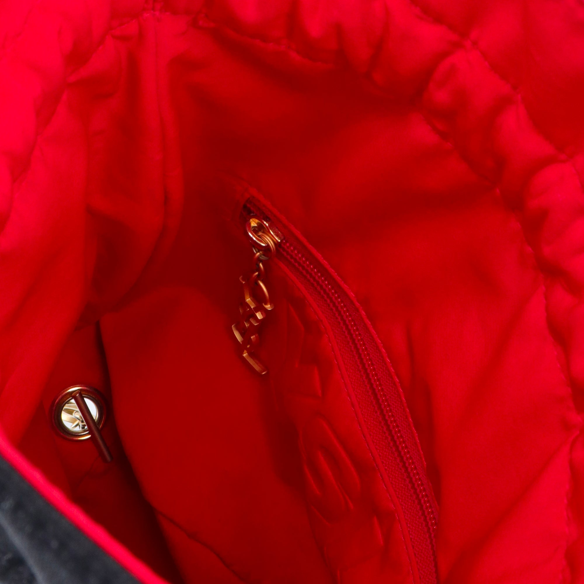 SAINT LAURENT - Sac à dos Réversible Saint Laurent en nylon noir irisé