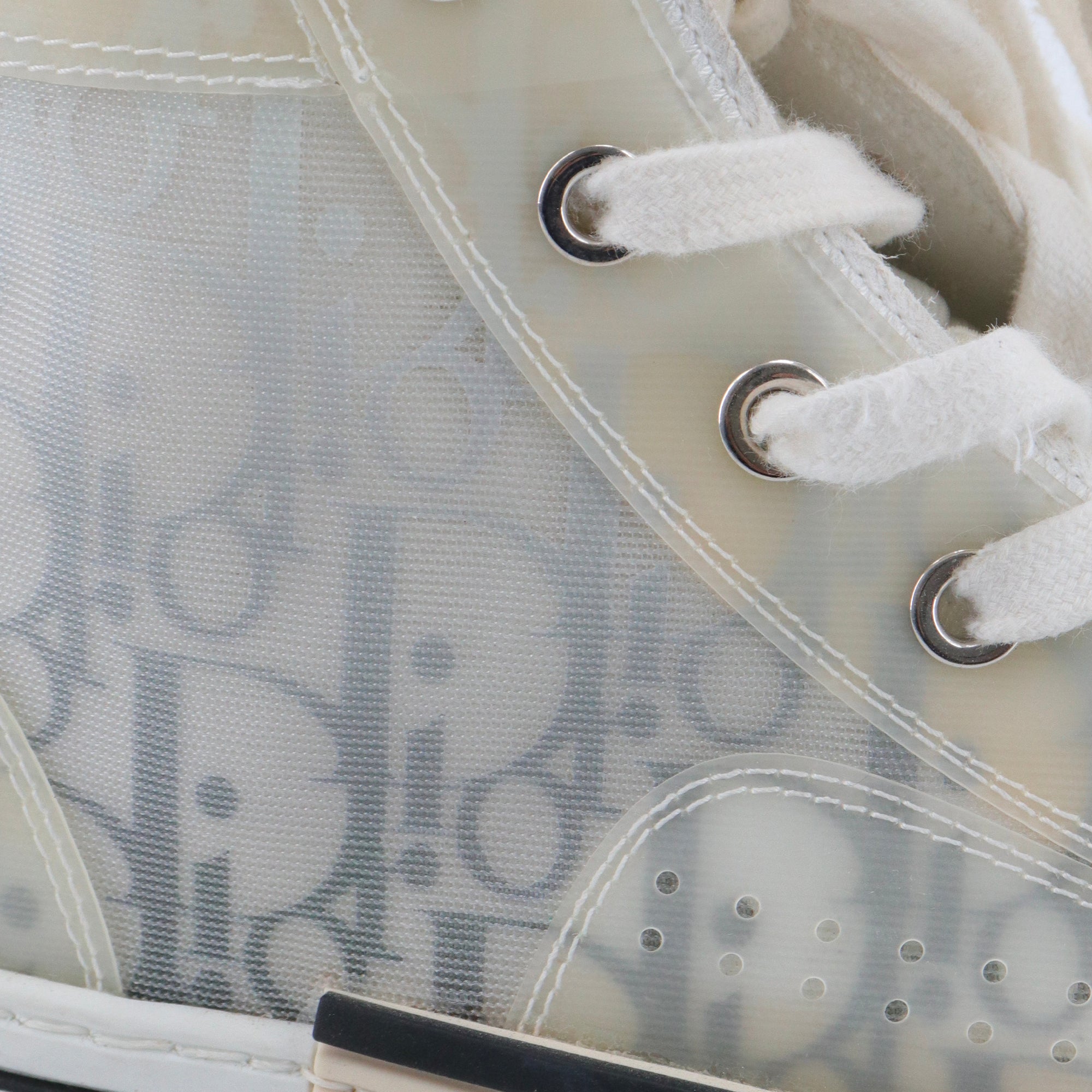 DIOR - Sneakers B23 Dior en toile oblique grise (T38.5)