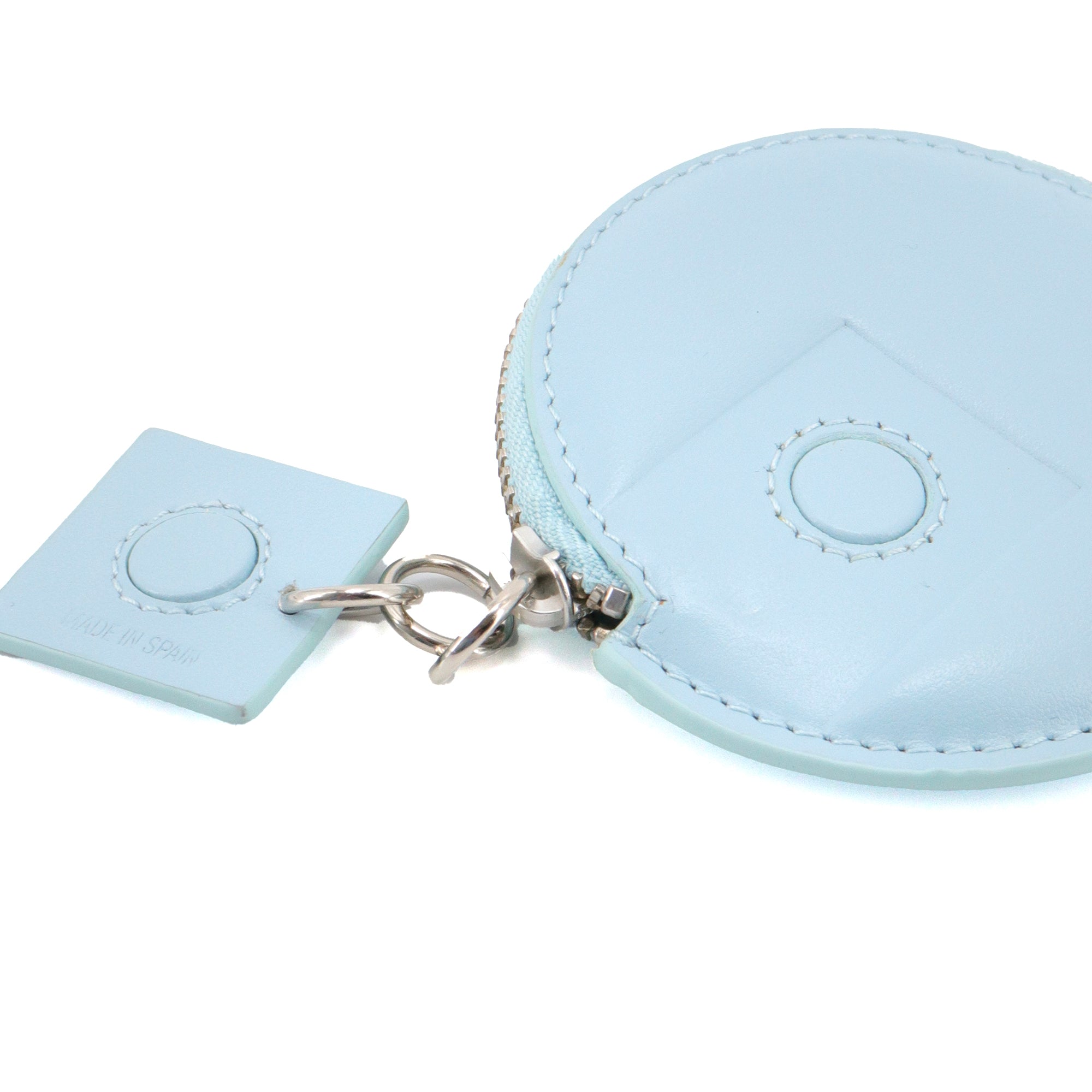 JACQUEMUS - Porte-monnaie Le Petit Rond Jacquemus en cuir bleu pastel