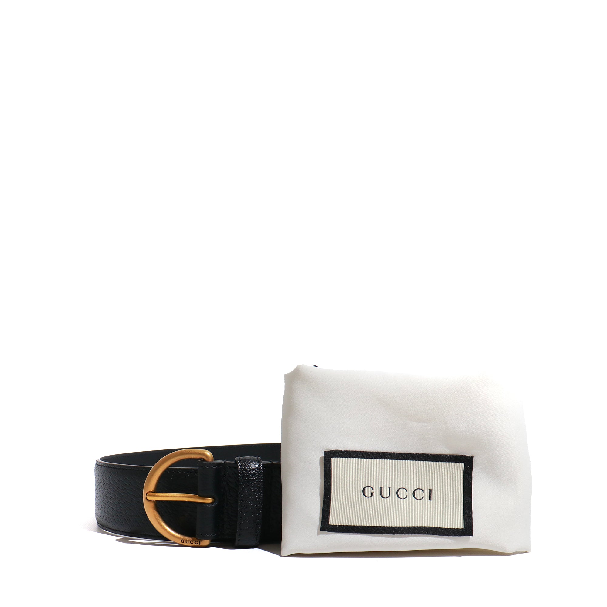 GUCCI - Ceinture en cuir grainé (T80)