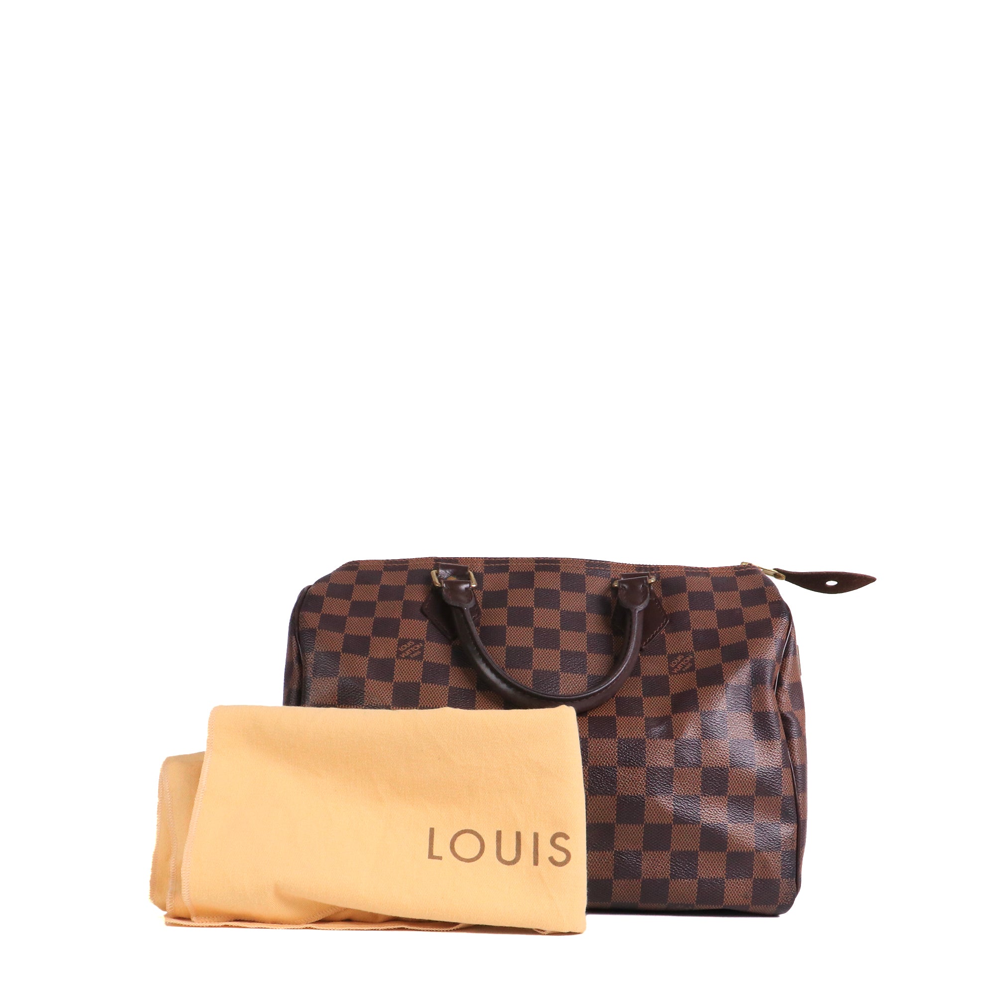 LOUIS VUITTON - Louis Vuitton Speedy 35 shoulder bag in Damier Ébène canvas