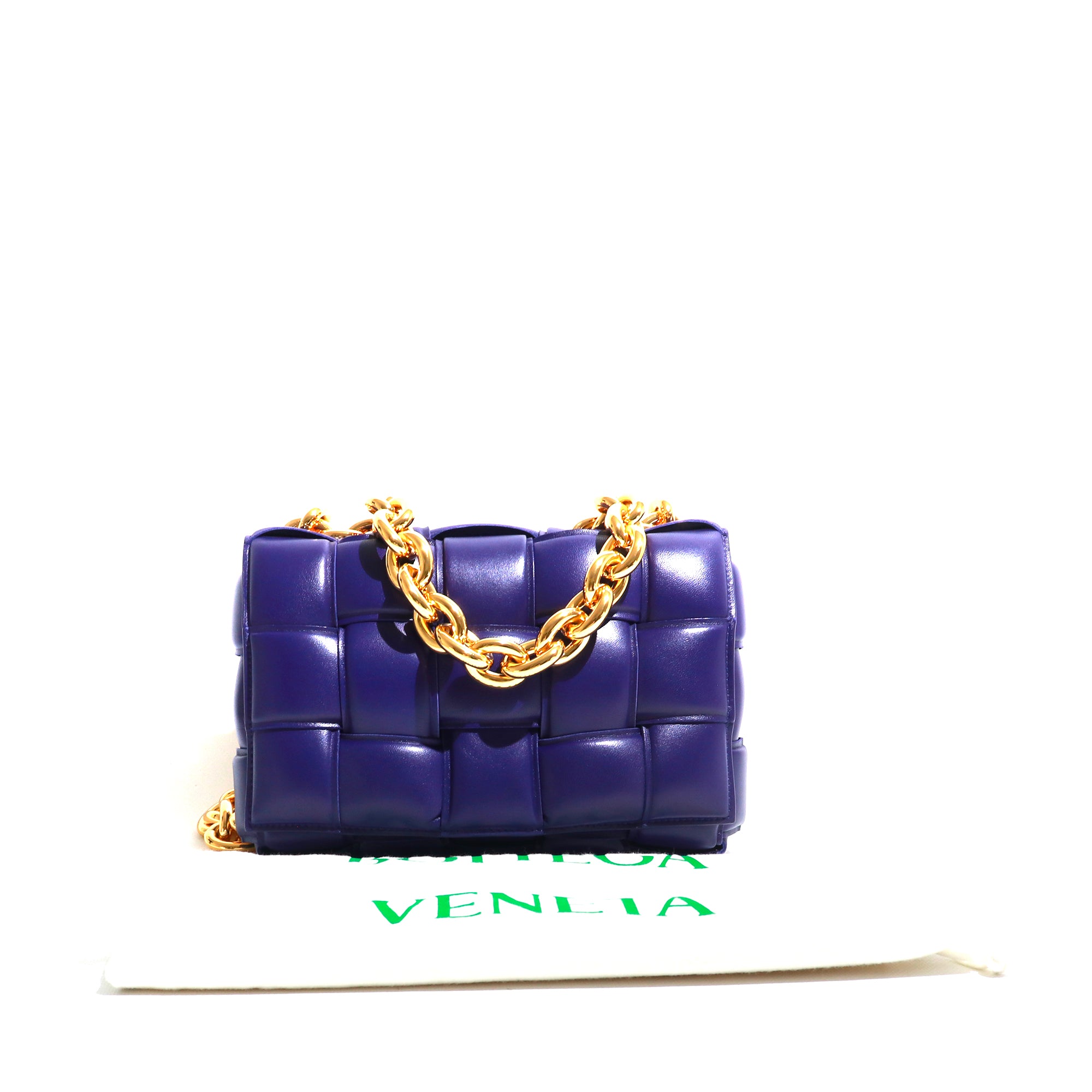 BOTTEGA VENETA - Sac à bandoulière Chain Cassette en cuir violet