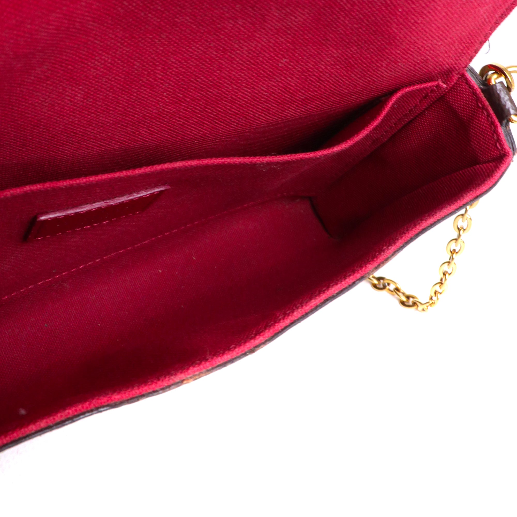LOUIS VUITTON - Louis Vuitton Felicie clutch in monogram canvas
