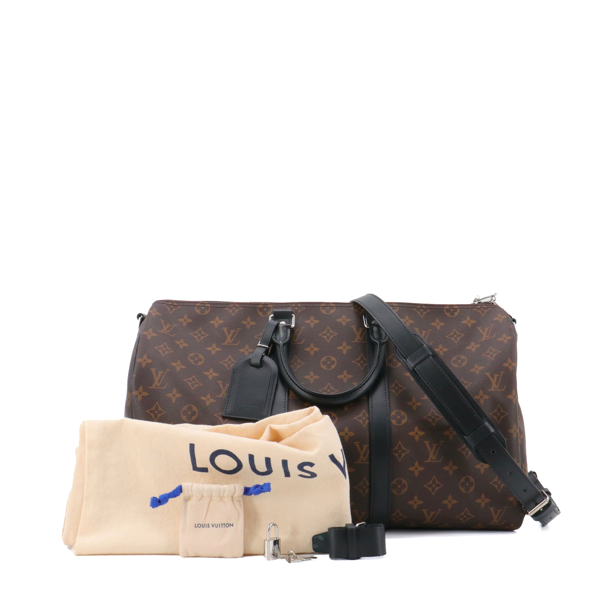 LOUIS VUITTON - Sac de voyage Keepall 45 Louis Vuitton en toile monogrammée