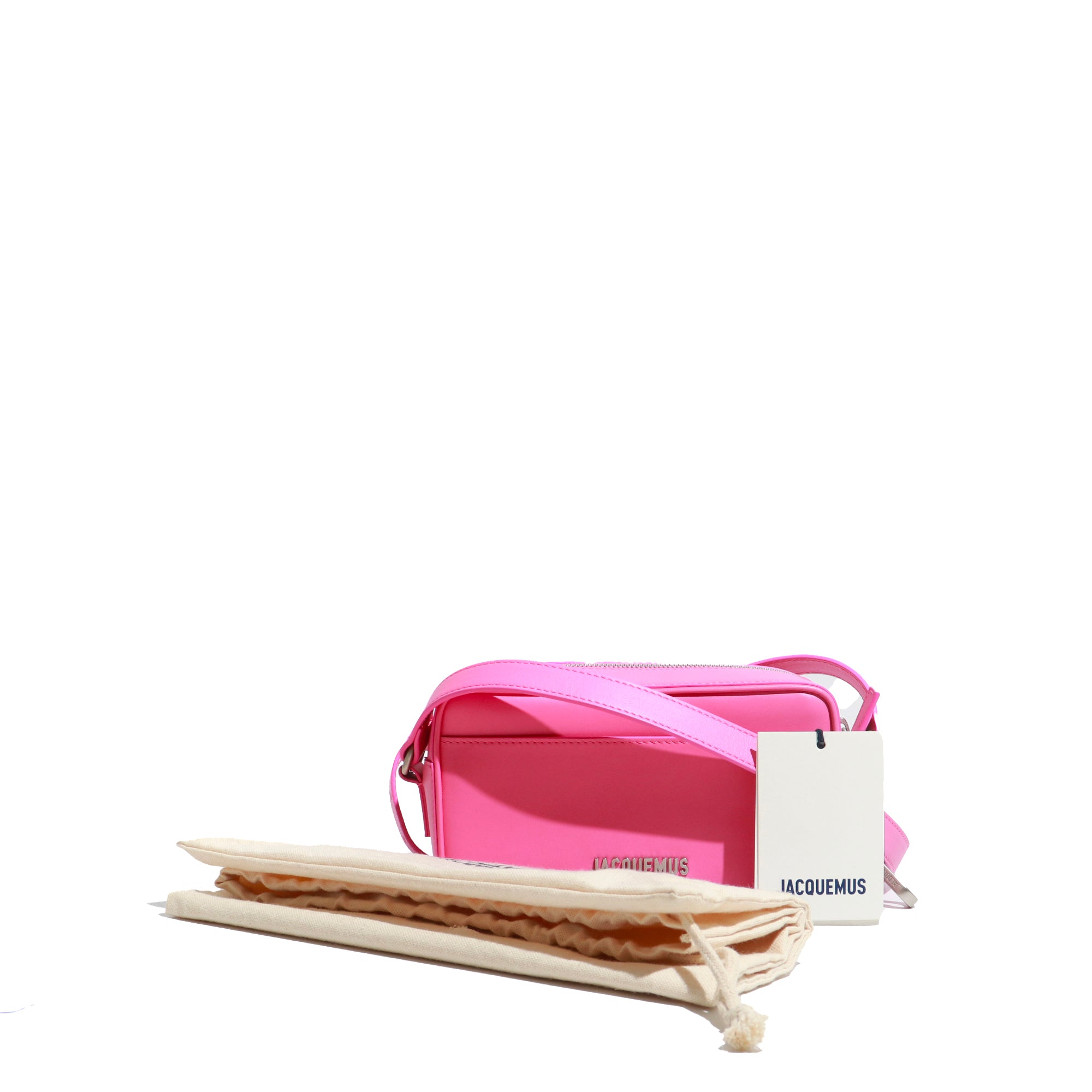 JACQUEMUS - Le Baneto shoulder bag in pink leather